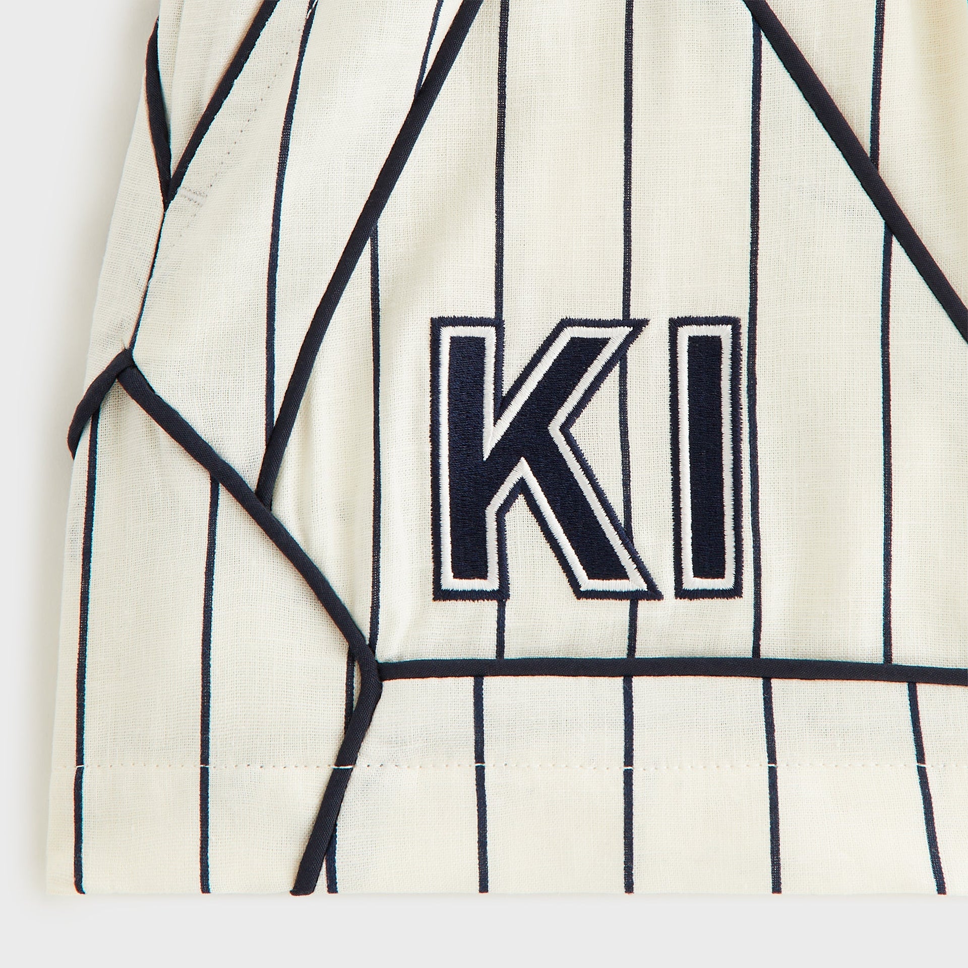 Kith Kids Pinstripe Baseball Turbo Short - Silk
