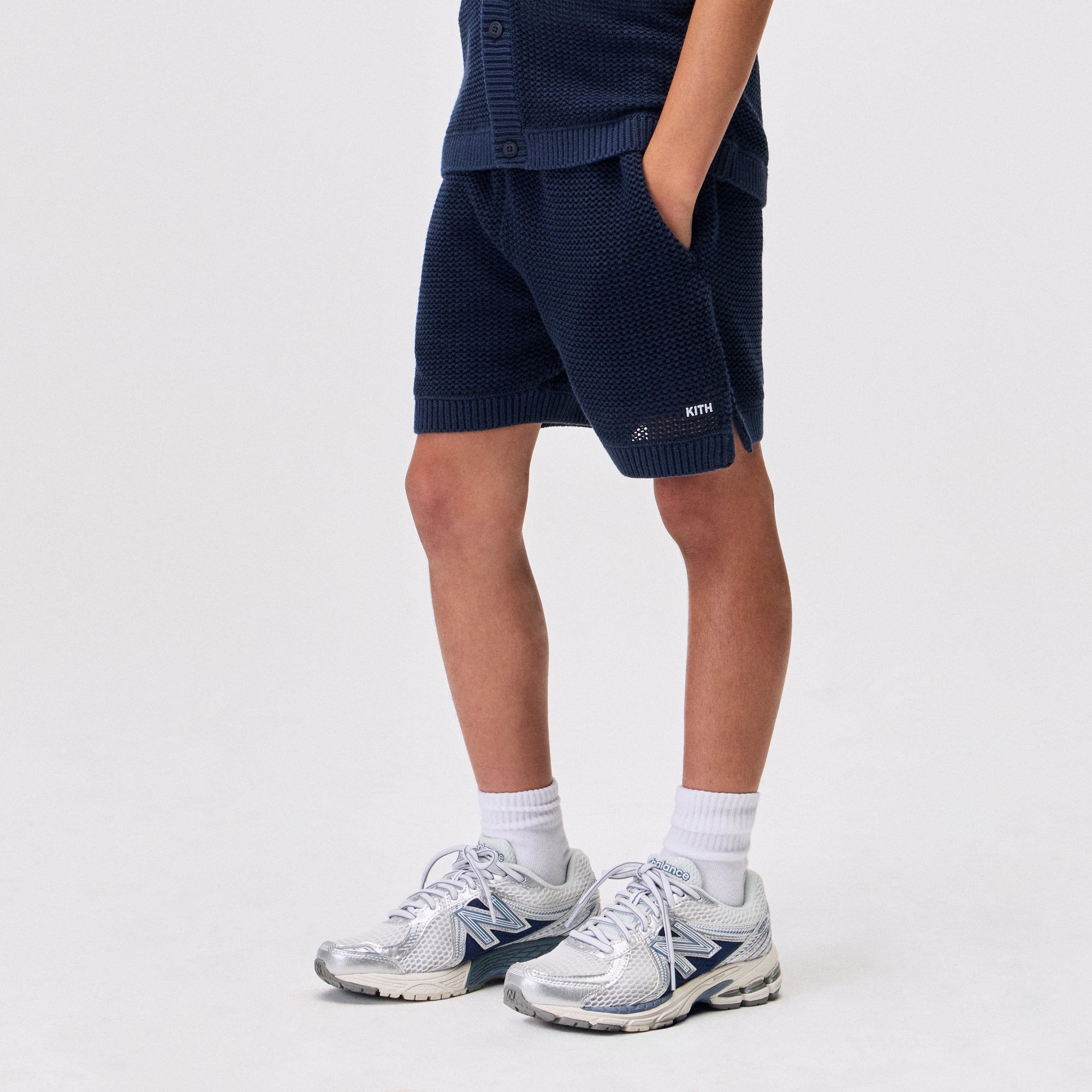 Kith Kids Textured Camp Short - Nocturnal – Kith Japan