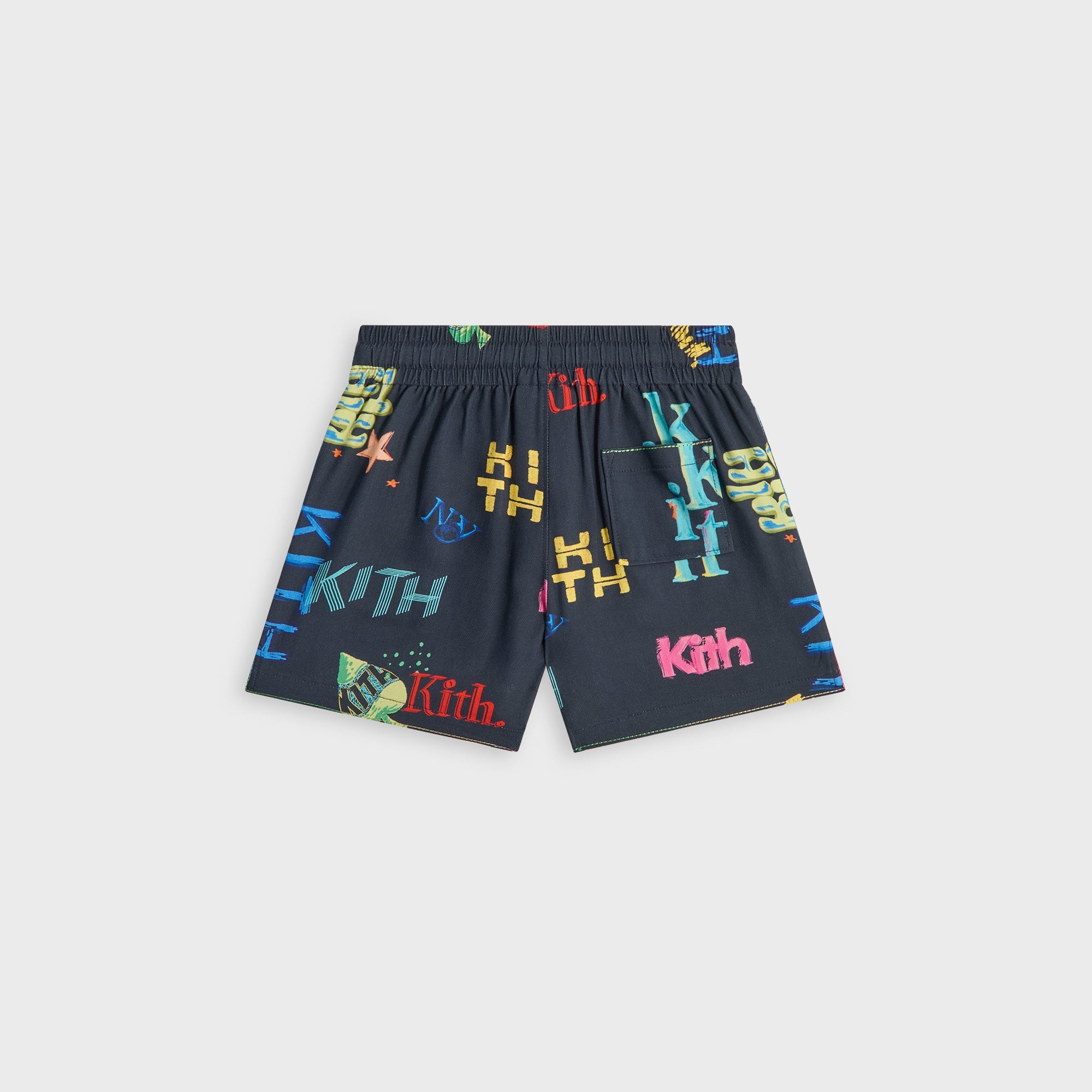 Kith Kids Thompson Camp Tossed Monogram Short - Nocturnal – Kith Japan