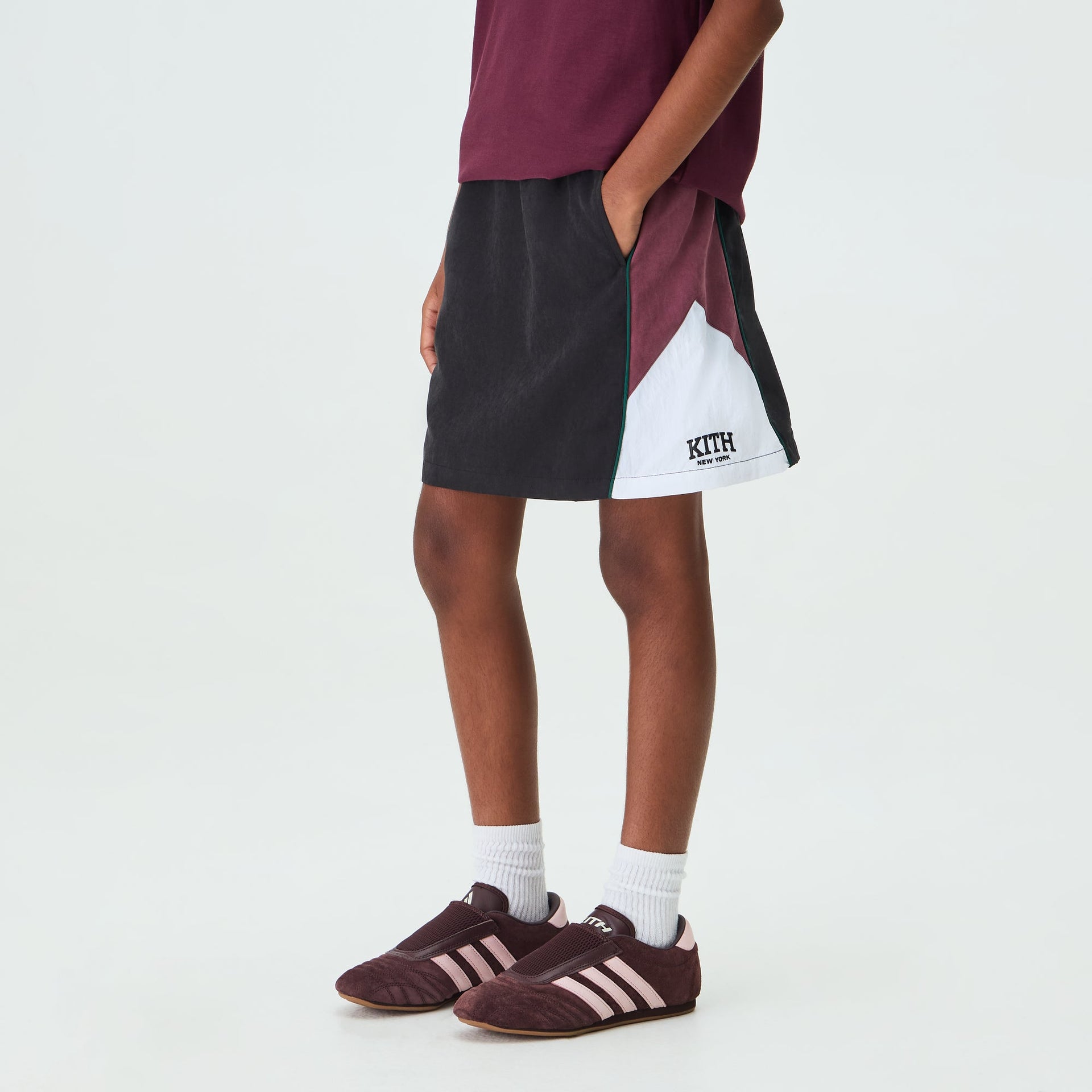 Kith Kids Blocked Track Skirt - Black
