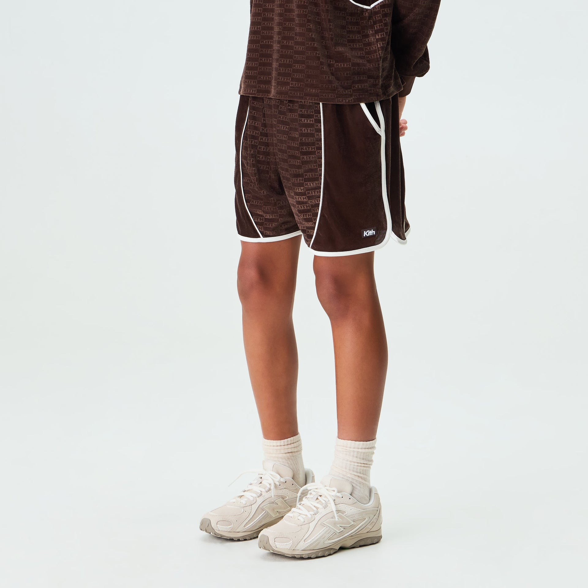 Kith Kids Monogram Velour Jordan Short - Kindling