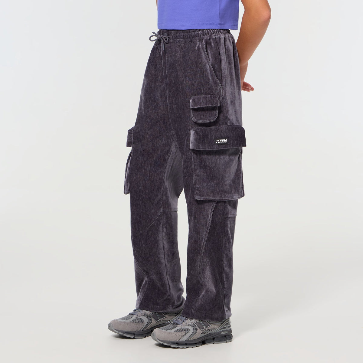 Kith Kids Textured Chauncey Cargo Pant - Battleship