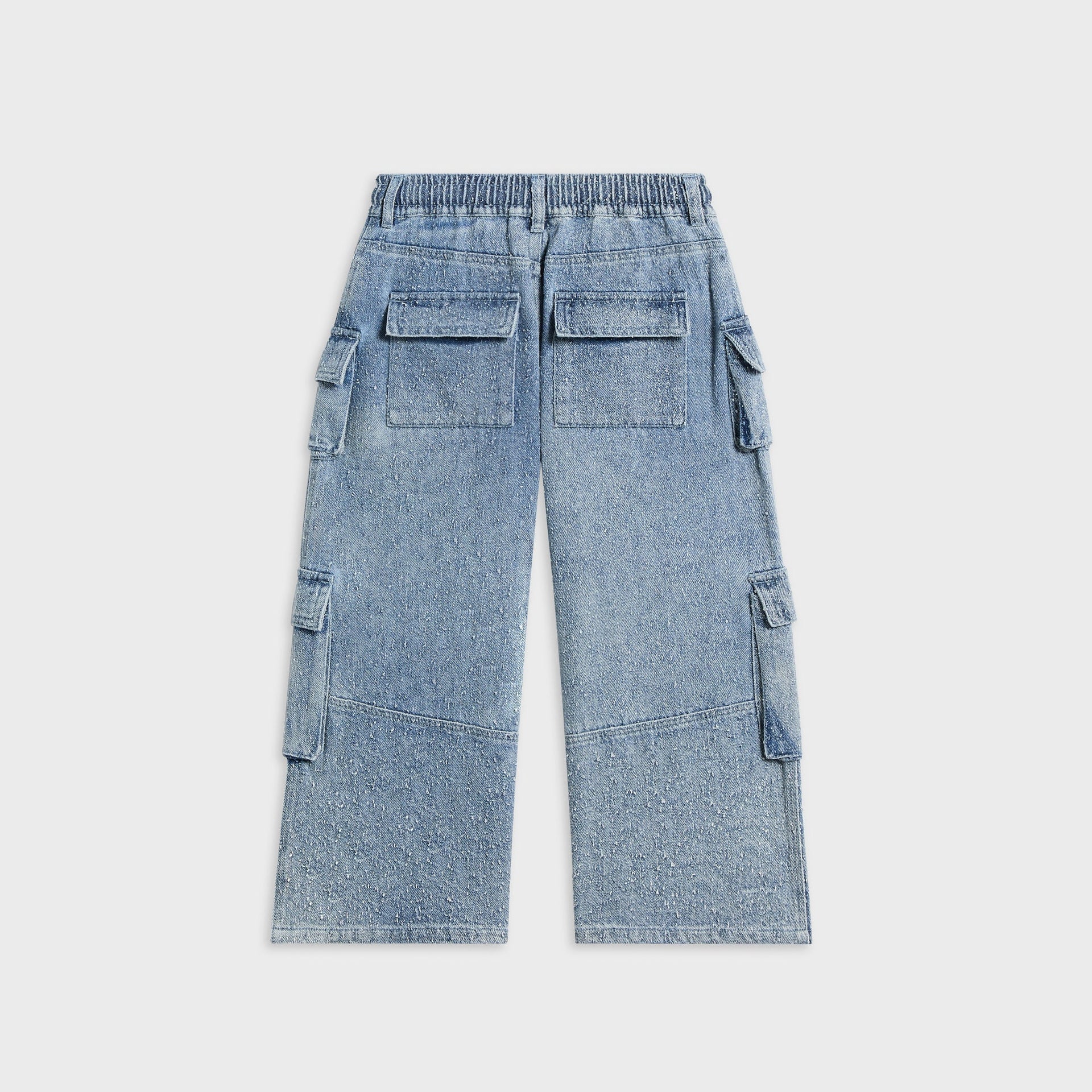 Kith Kids Textured Denim Zane Cargo Pant - Indigo
