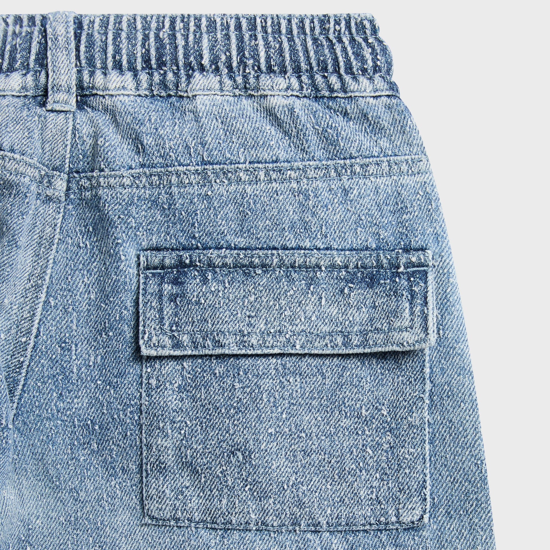 Kith Kids Textured Denim Zane Cargo Pant - Indigo