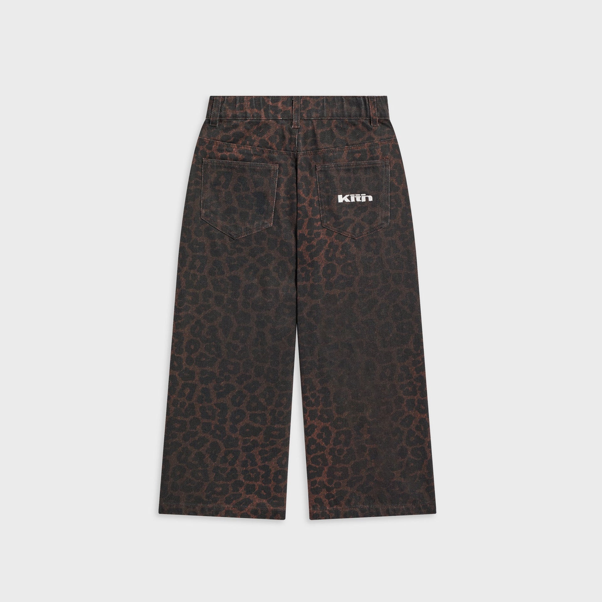 Kith Kids Leopard Heston Wide Leg Jean - Incognito