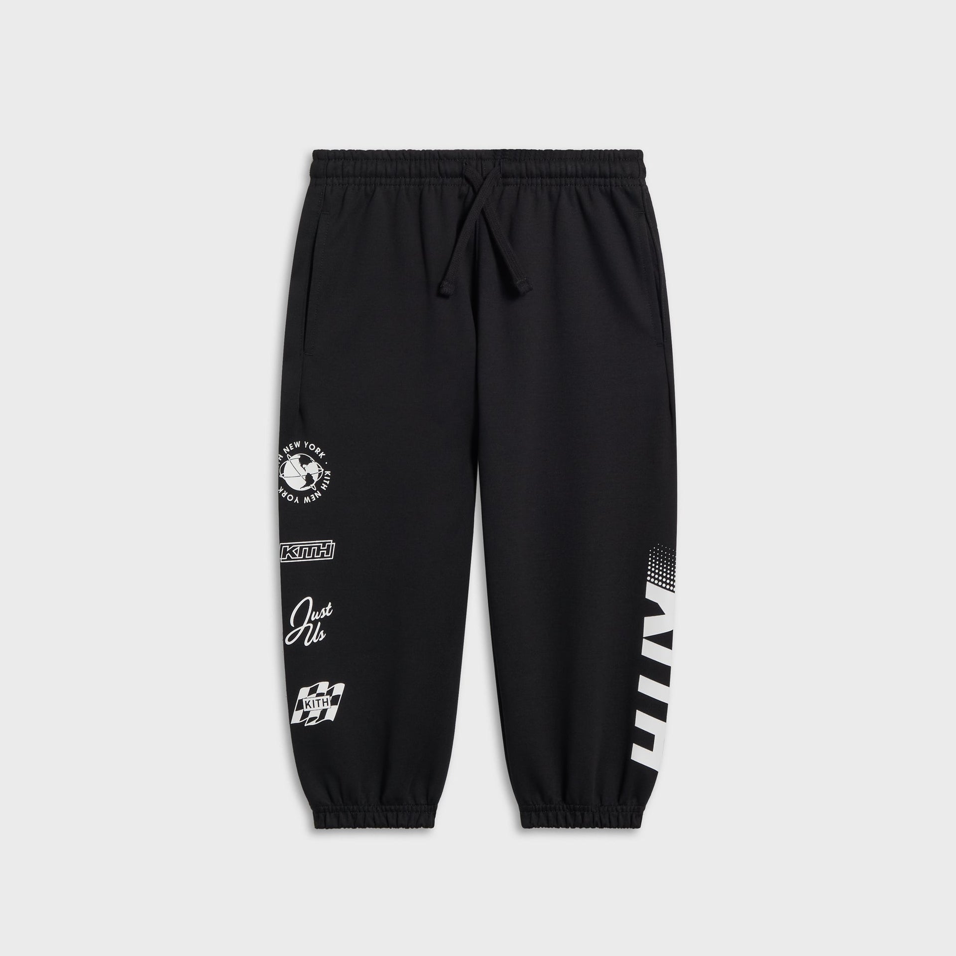 Kith Kids Logo Blocked Nelson Sweatpant - Black