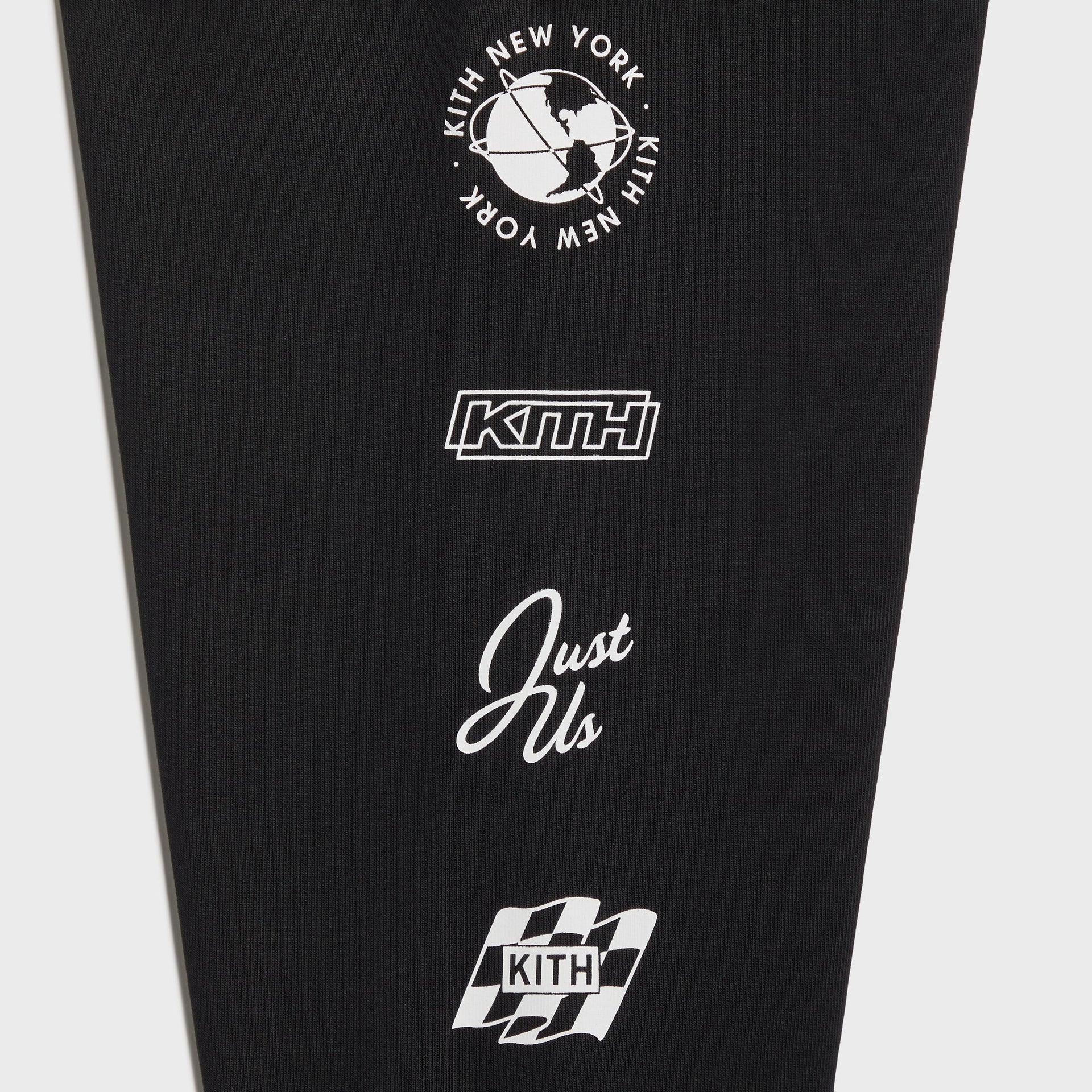 Kith Kids Logo Blocked Nelson Sweatpant - Black