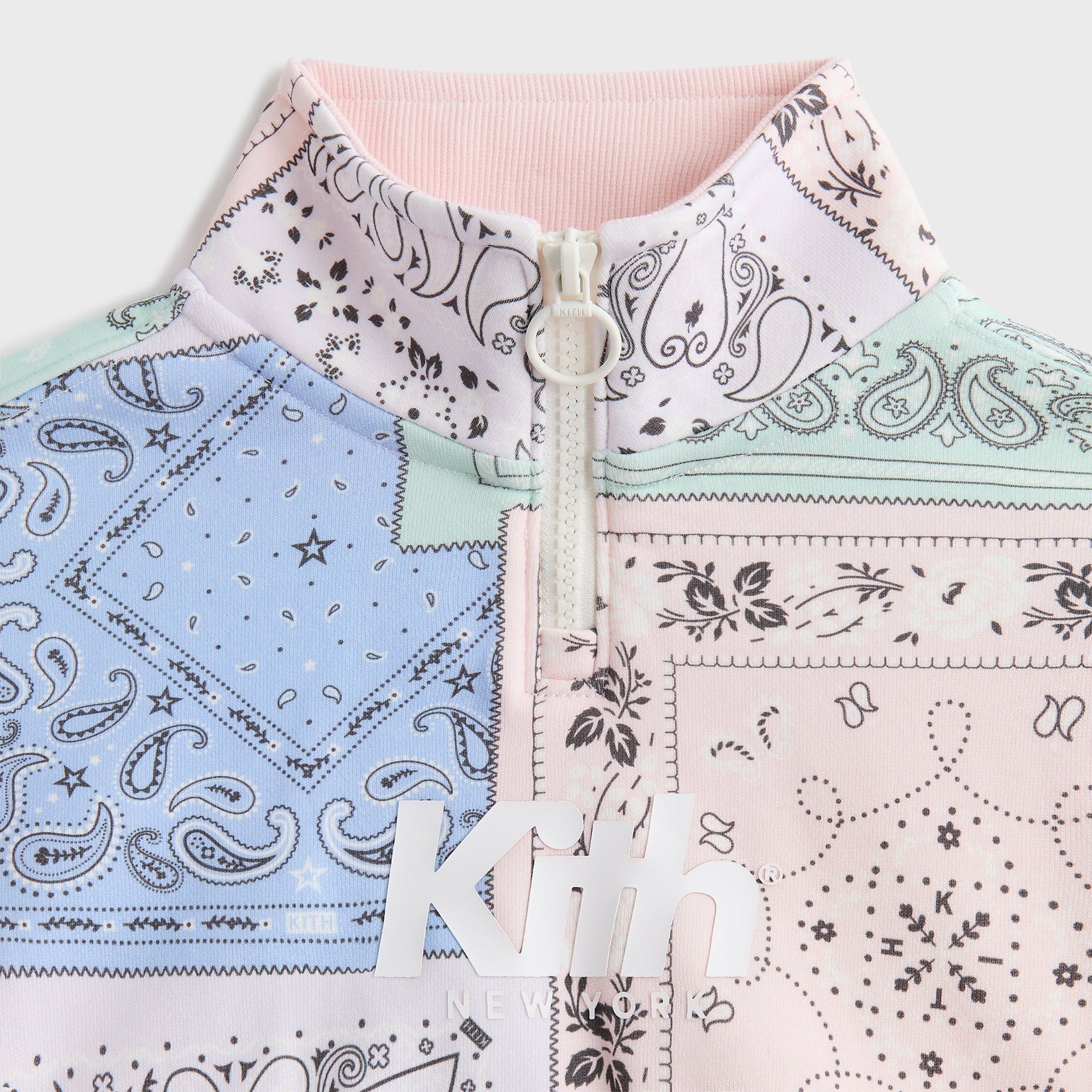 Kith Kids Deconstructed Bandana Nelson Quarter Zip Dress - Perennial