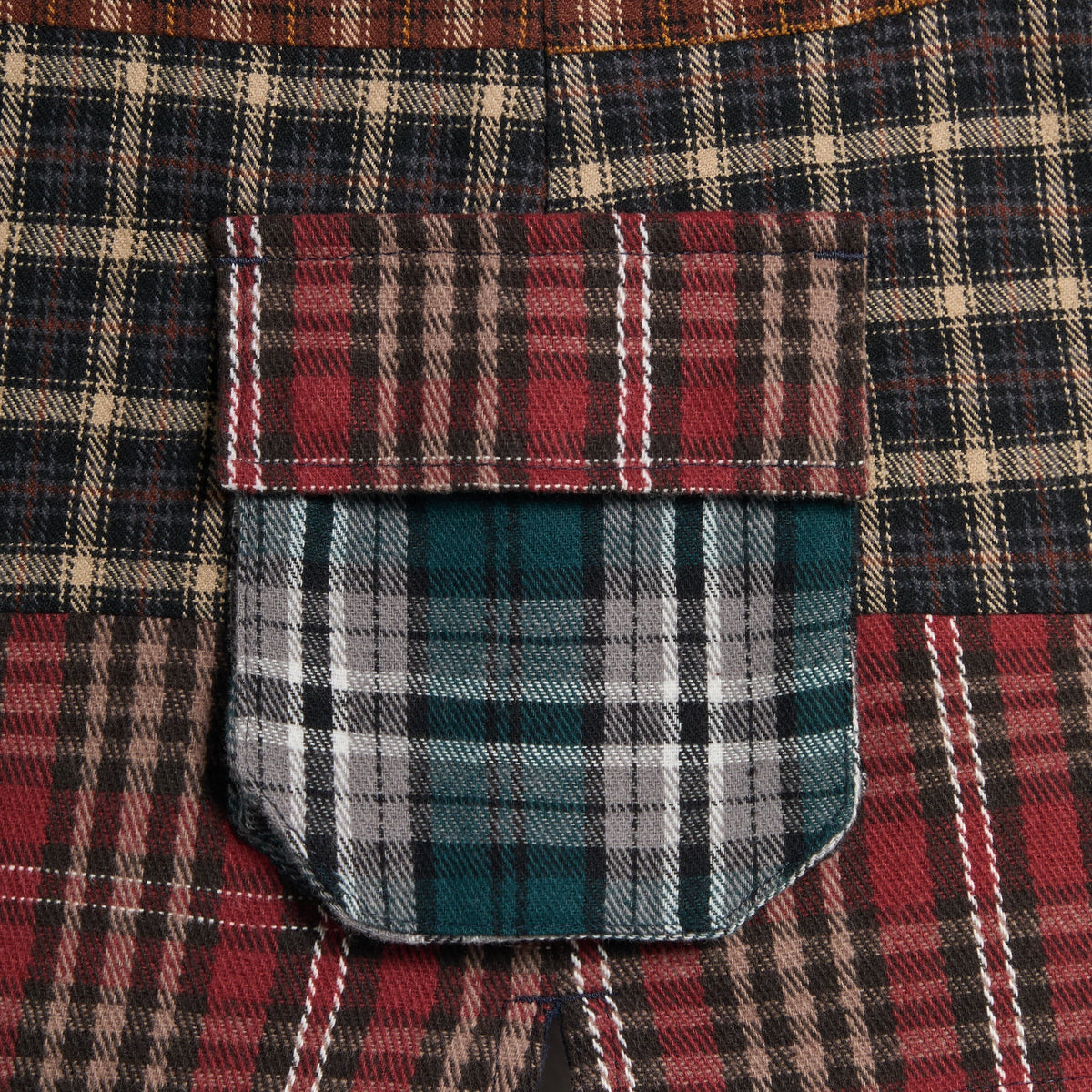 Kith Kids Patchwork Plaid Overall Dress - Chest