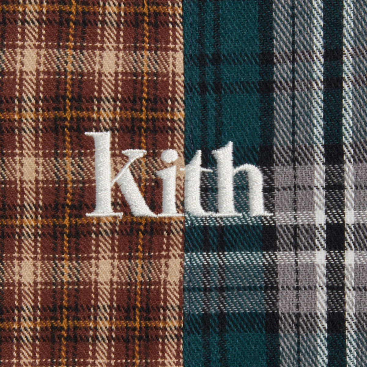 Kith Kids Patchwork Plaid Overall Dress - Chest