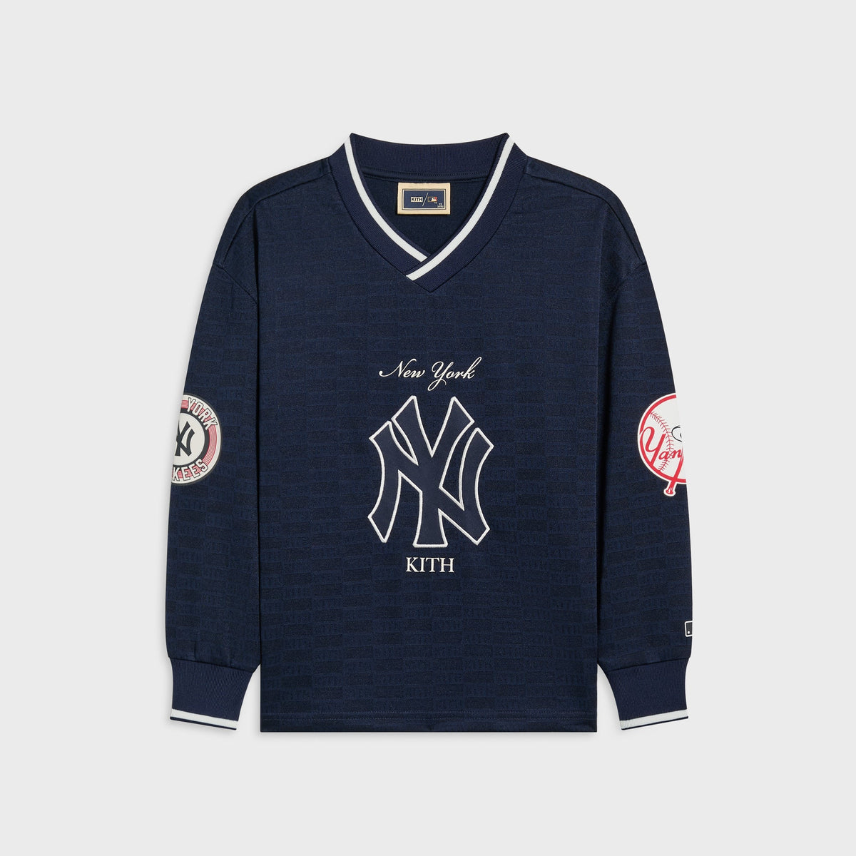 Kith Kids for the New York Yankees Monogram Malik Jersey - Nocturnal