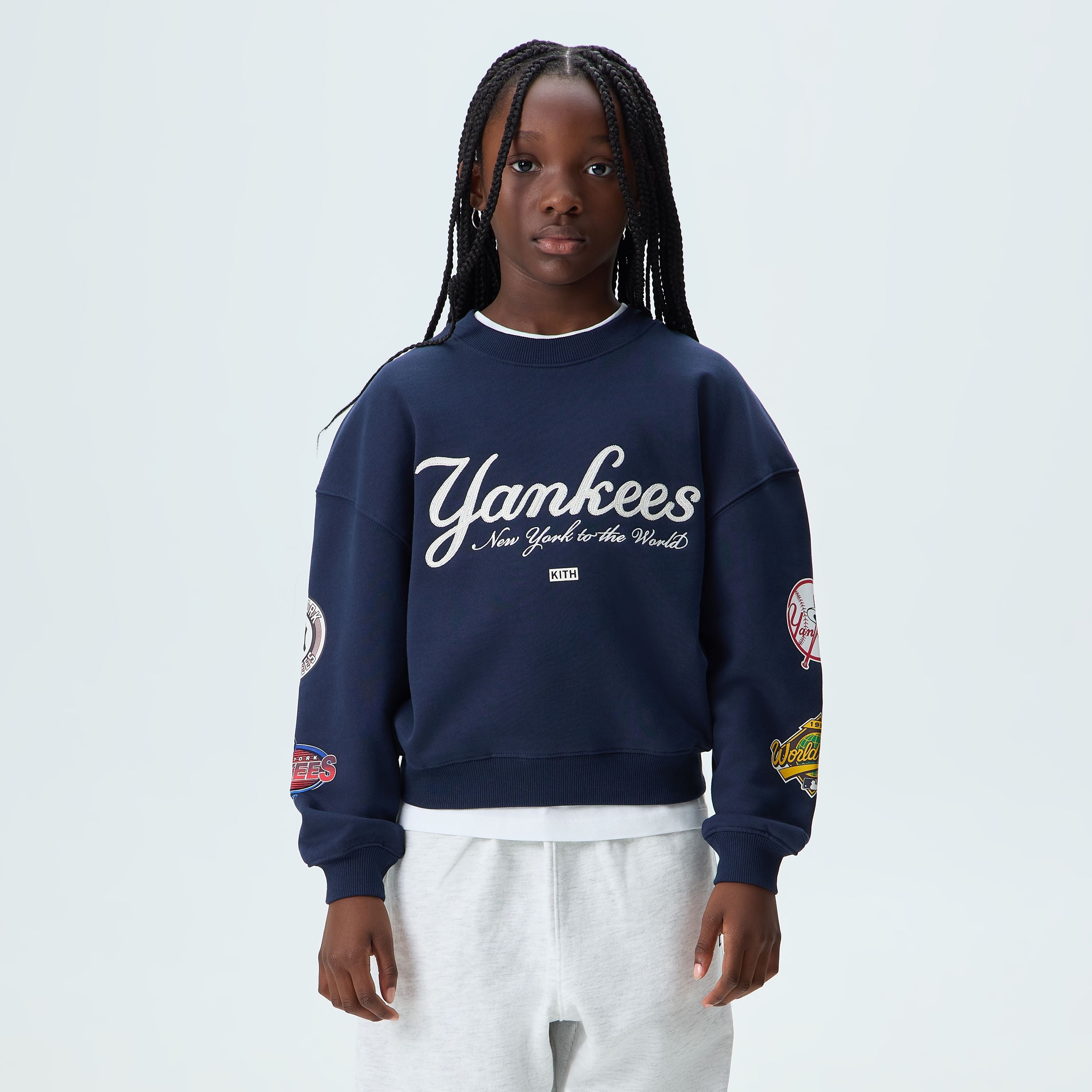 Kith Kids for the New York Yankees Nelson Crewneck - Nocturnal