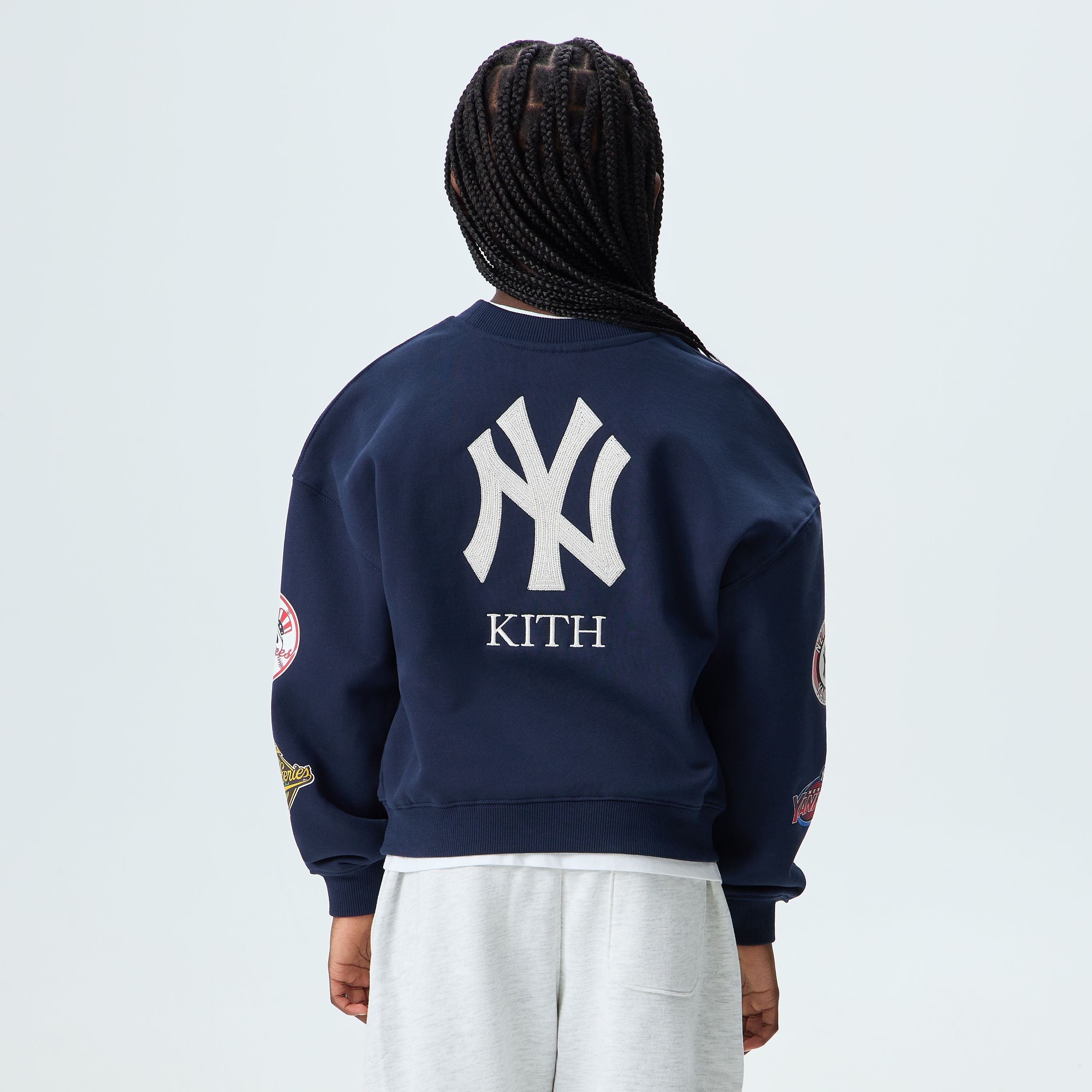 Kith Kids for the New York Yankees Nelson Crewneck - Nocturnal