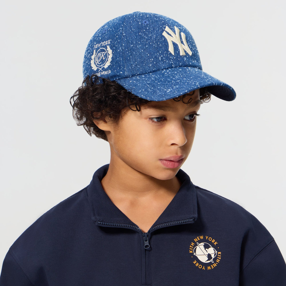 Kith Kids & '47 for the New York Yankees Snapback Cap - Storm Mid Wash