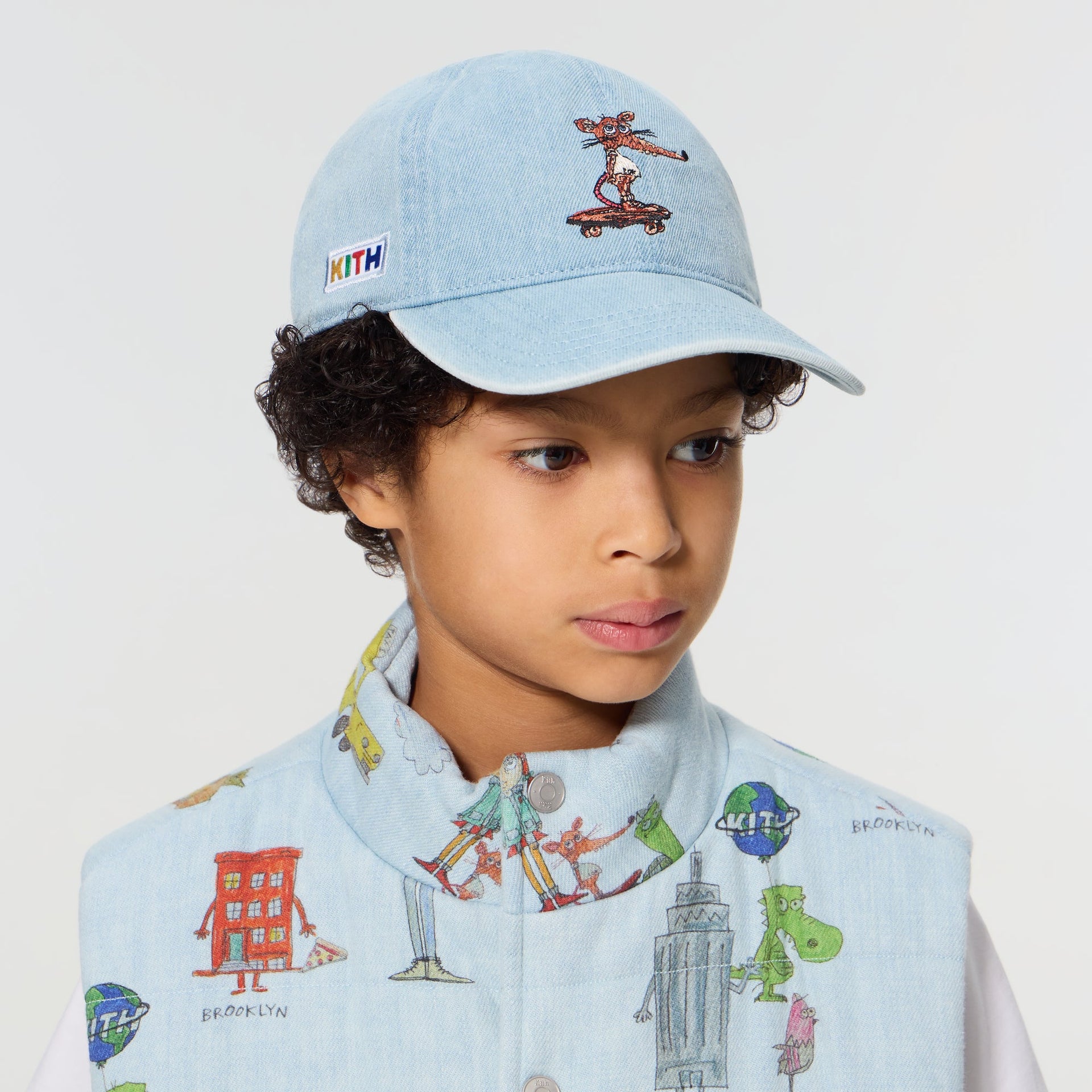 Kith Kids for Matthew Langille Denim Classic Cap - Polar