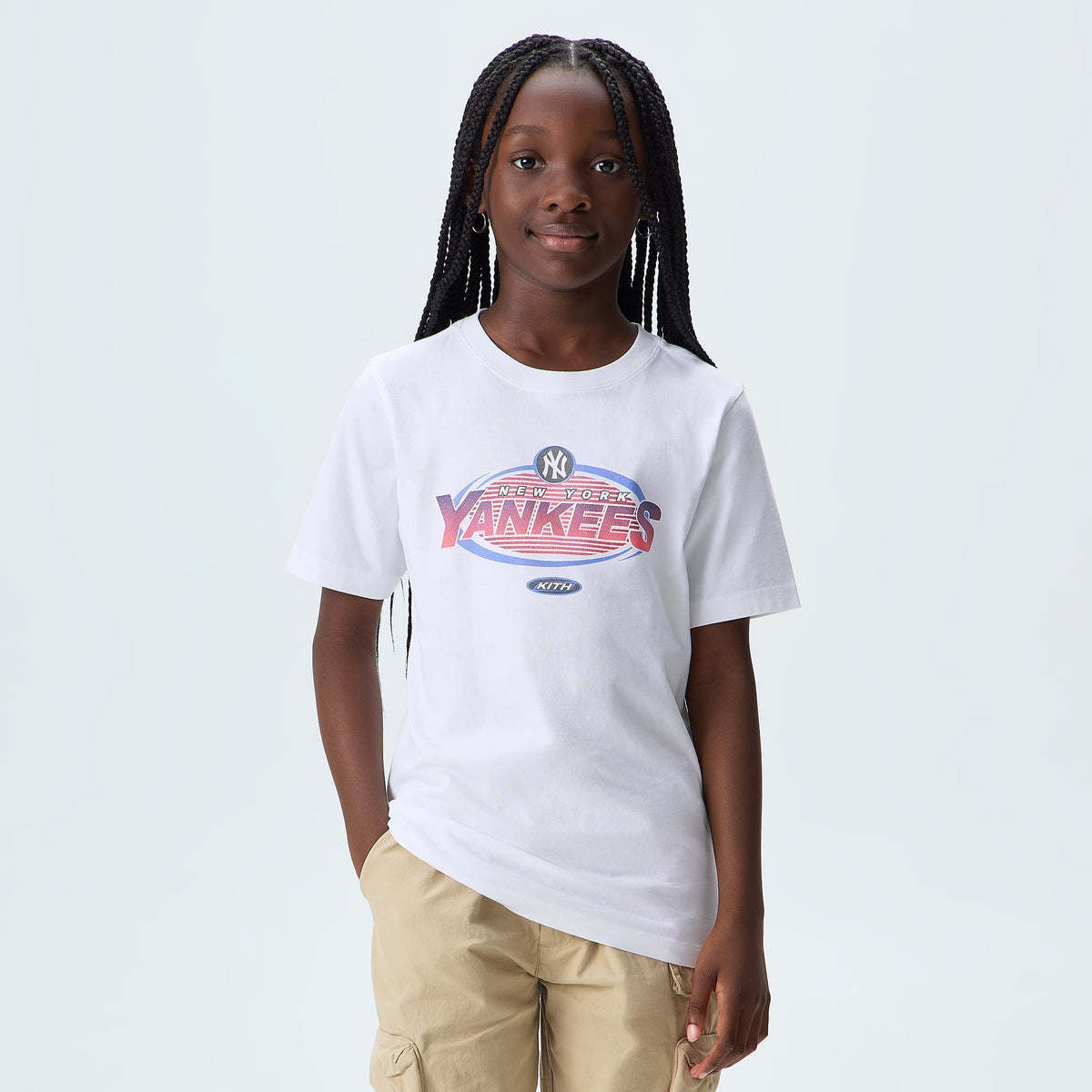 Kith Kids for the New York Yankees Retro Tee - White