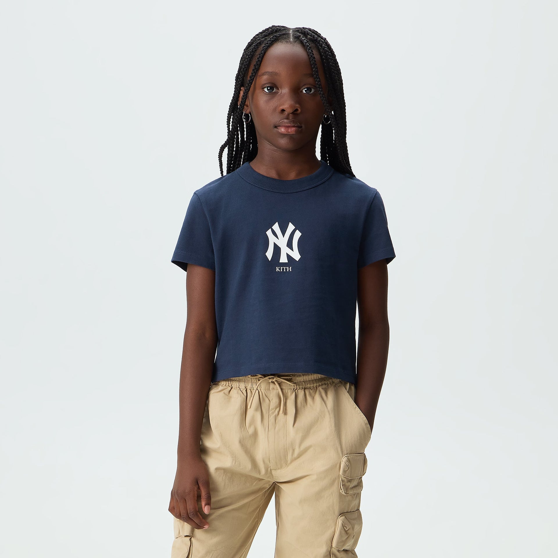 Kith Kids for the New York Yankees Mulberry II Tee - Nocturnal