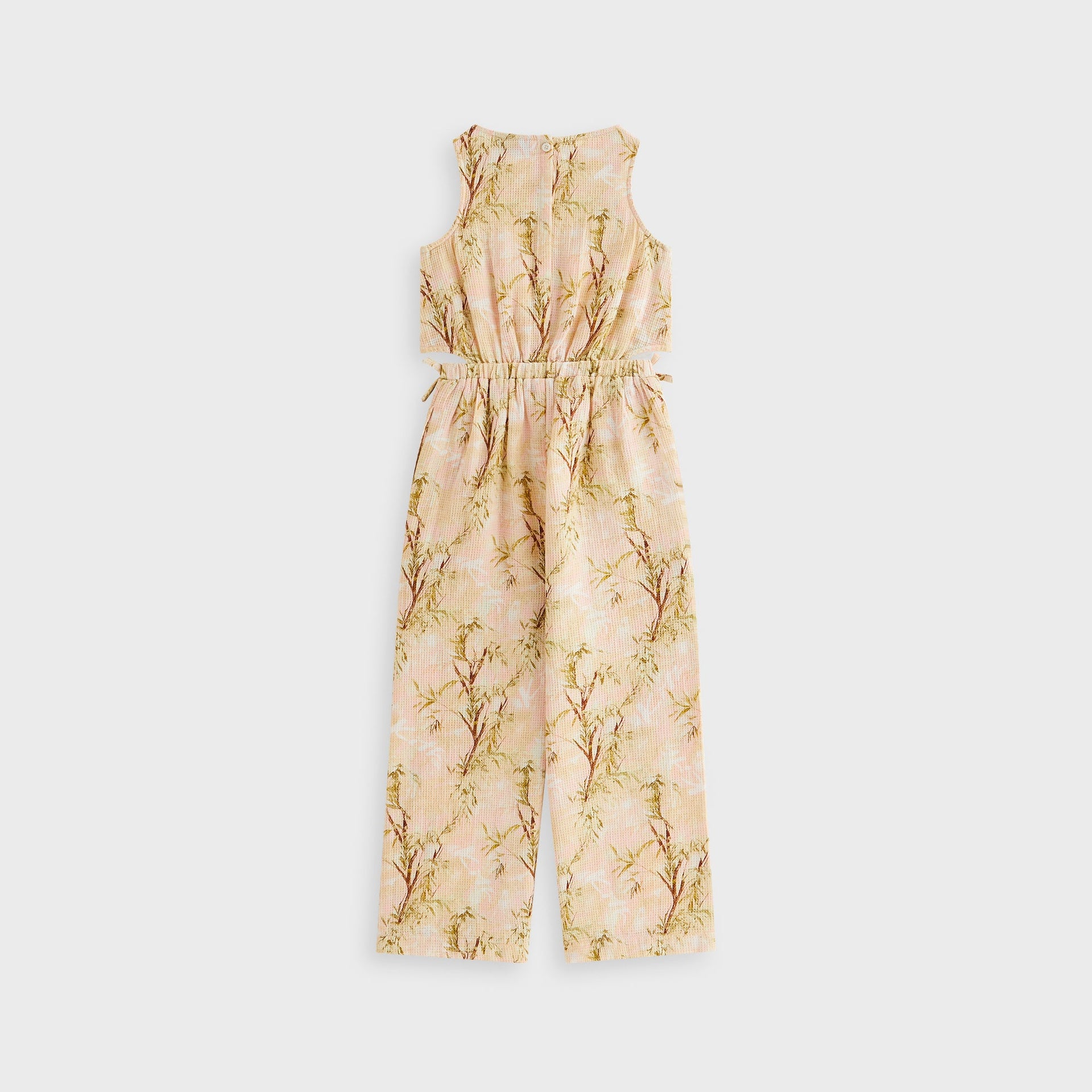 Kith Kids Printed Raelyn Wide Leg Jumpsuit - Sand Rose