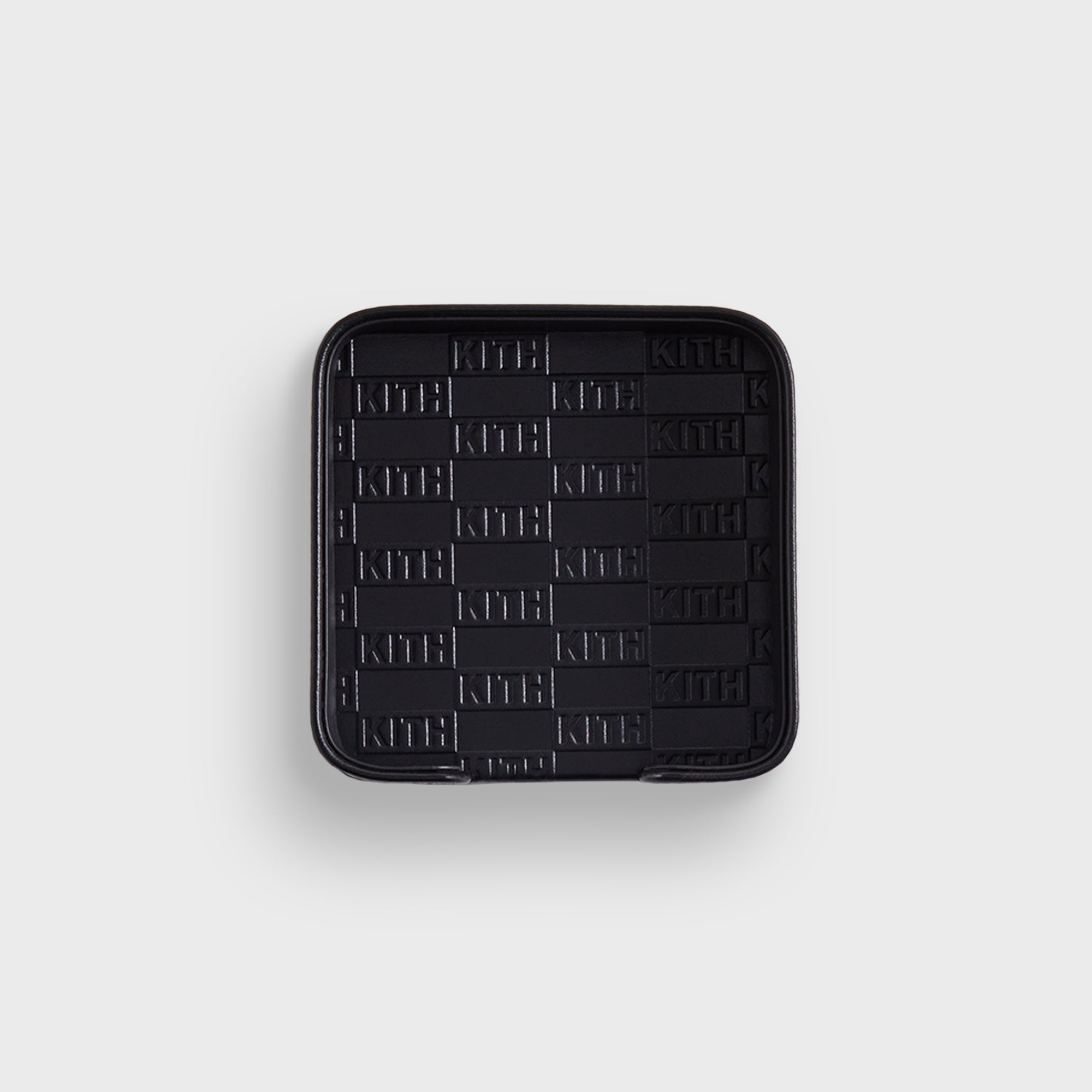 Kith Monogram Leather Coasters - Black – Kith Japan