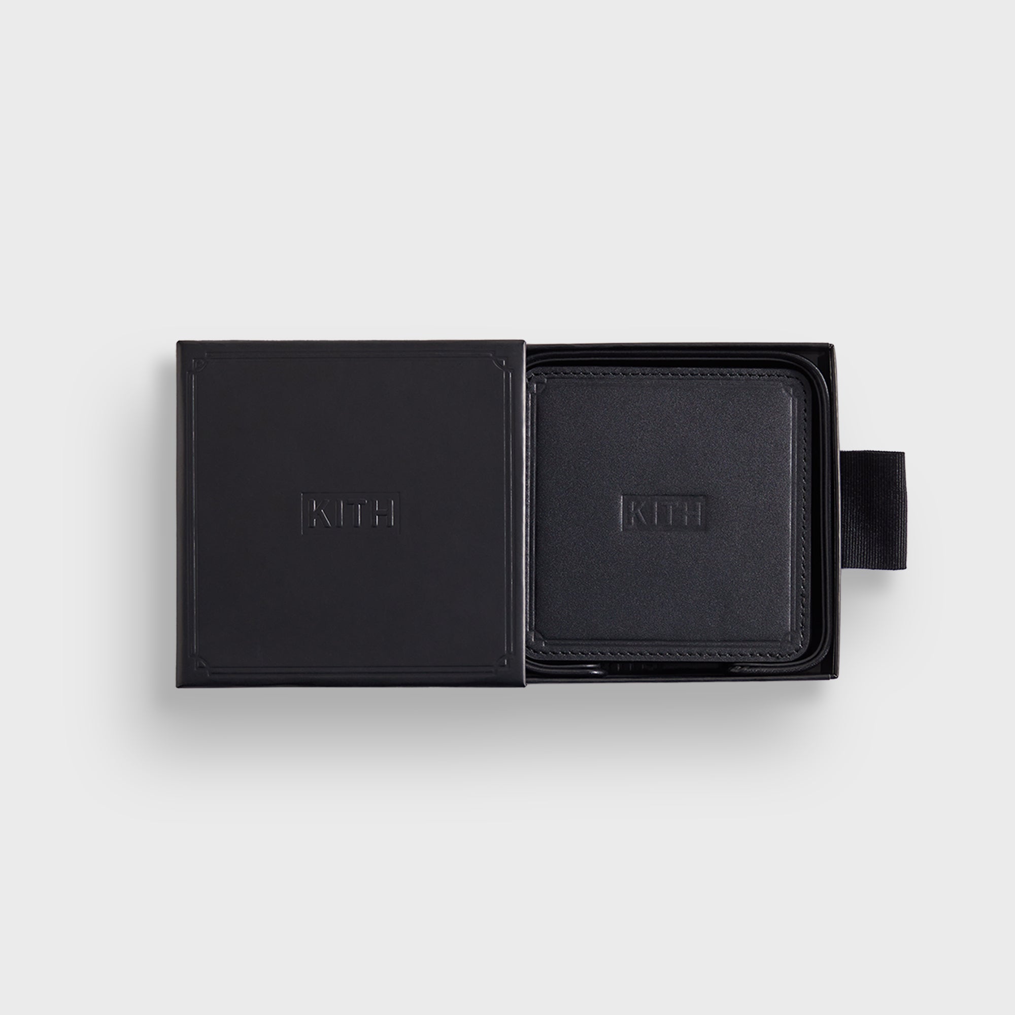 Kith Monogram Leather Coasters - Black – Kith Japan