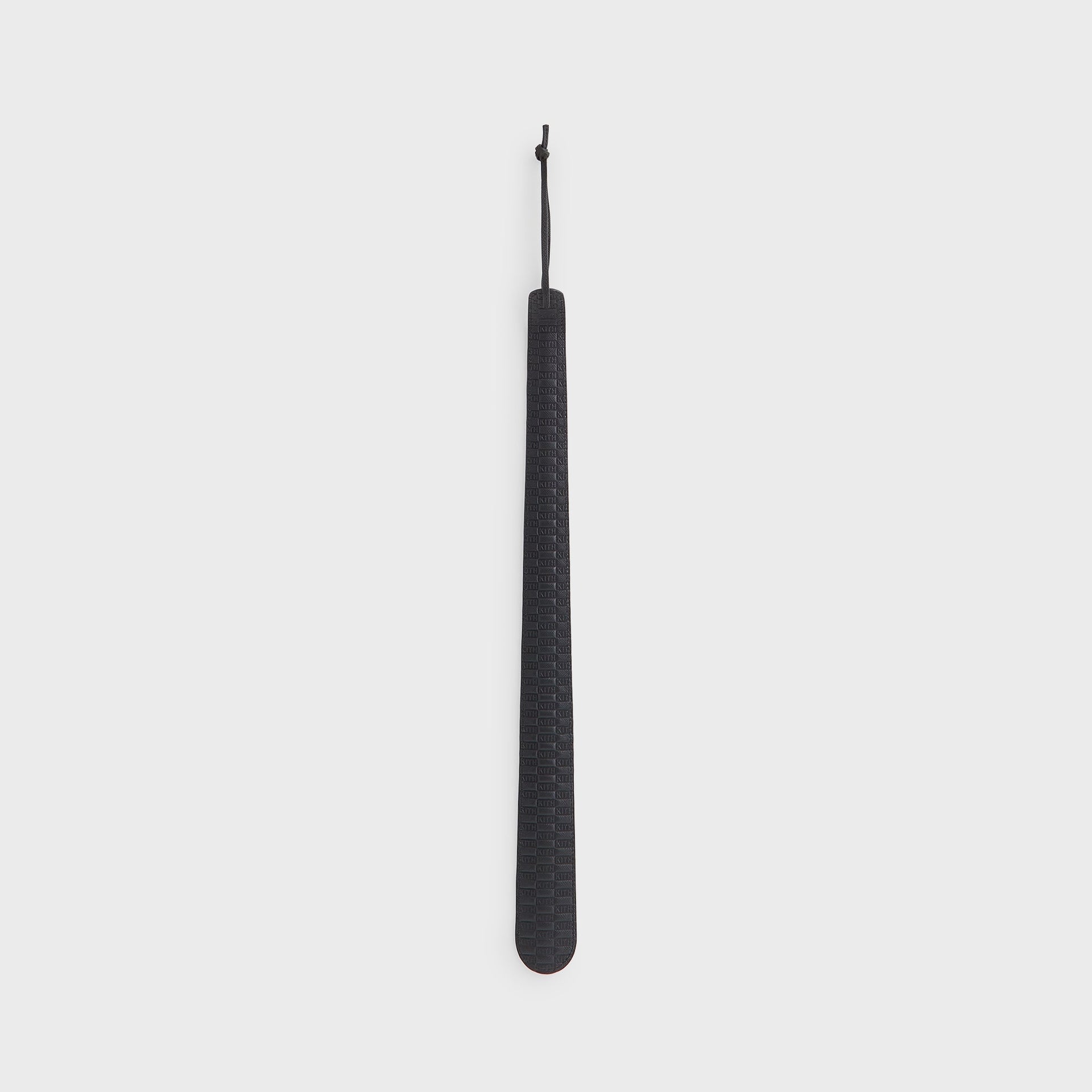 Kith Monogram Debossed Leather Shoe Horn - Black