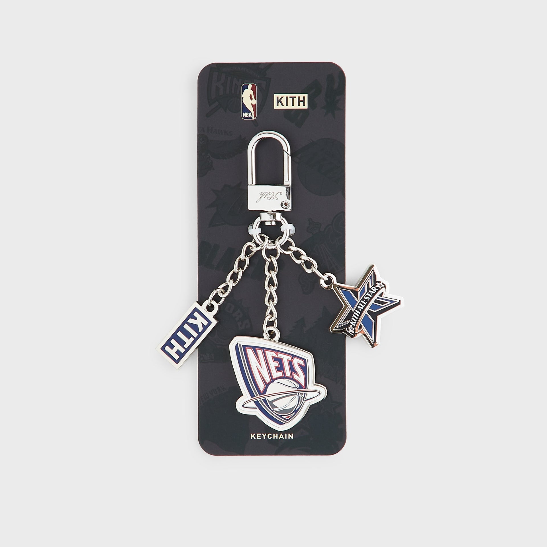 Kith for NBA All-Star New Jersey Nets Keychain - Silver