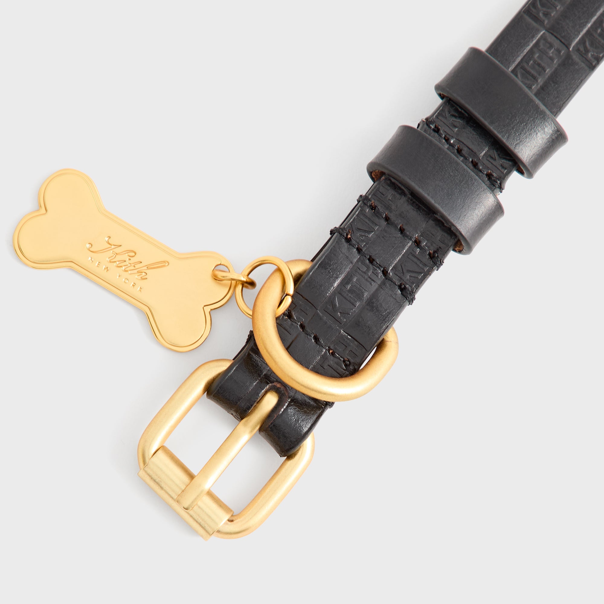 Kith wagwear Monogram Leather Collar 首輪 Kith Monogram Leather Collar - Black – Kith Japan
