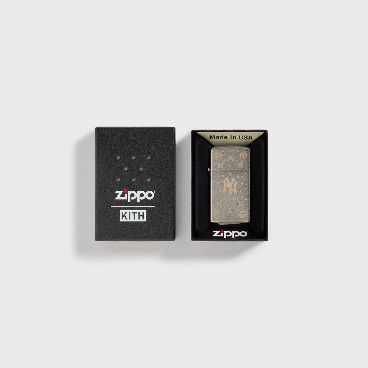 Kith for the New York Yankees Slim Zippo Lighter - Silver - PH