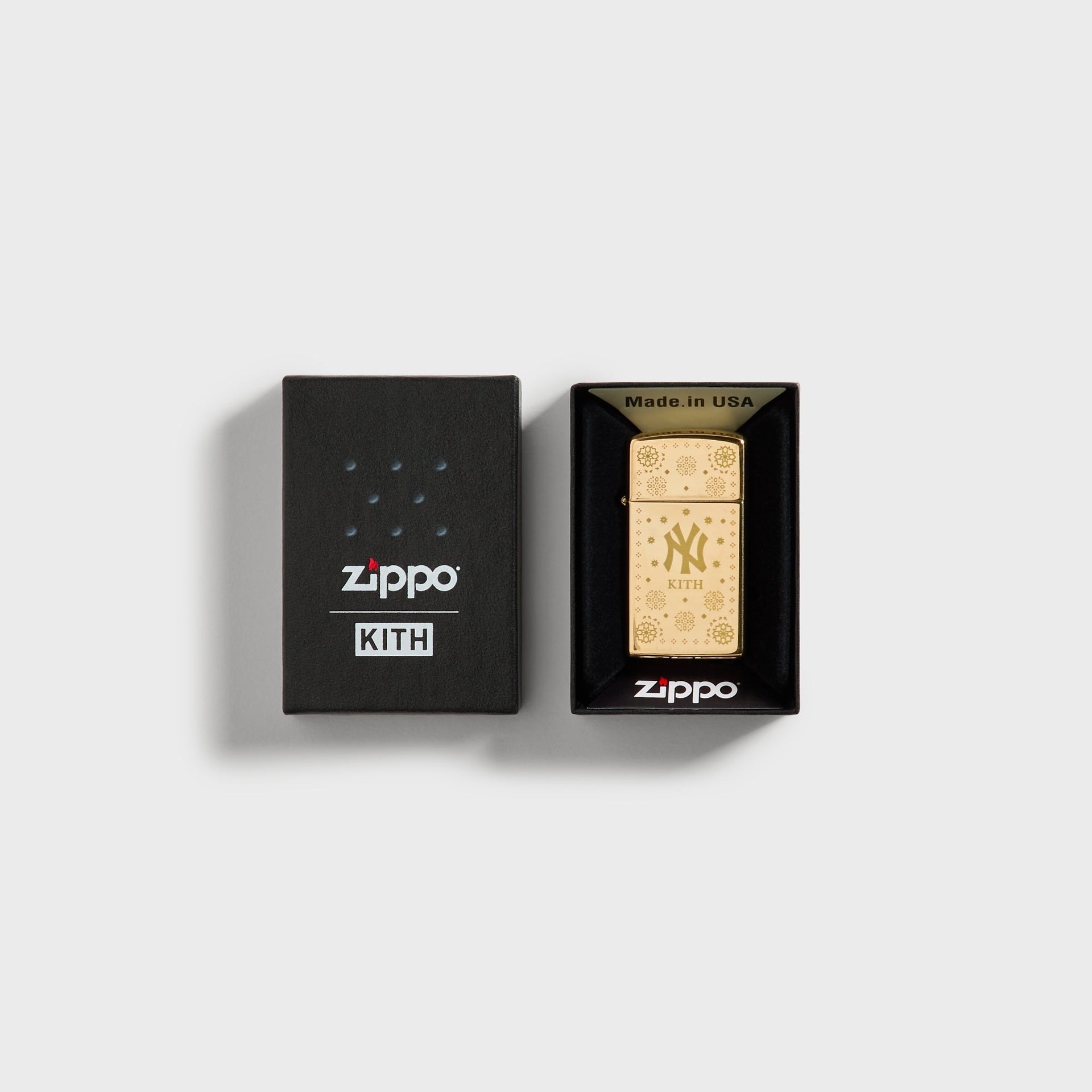 Kith for the New York Yankees Slim Zippo Lighter - Gold - PH