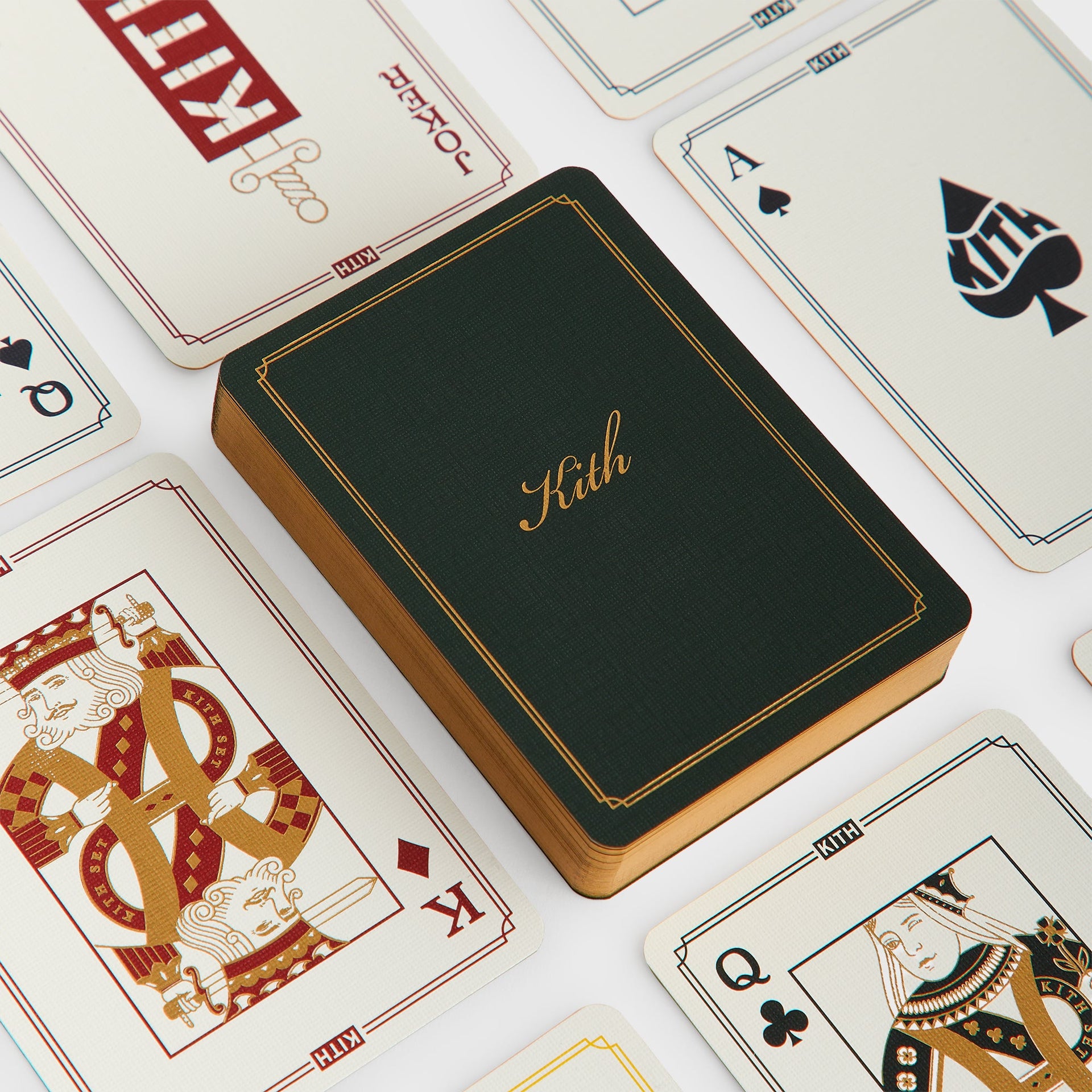 Kith Monogram Debossed Suede Poker Set - Stadium