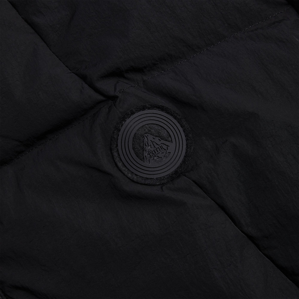 Kith Wrinkle Nylon Midi Puffer - Black