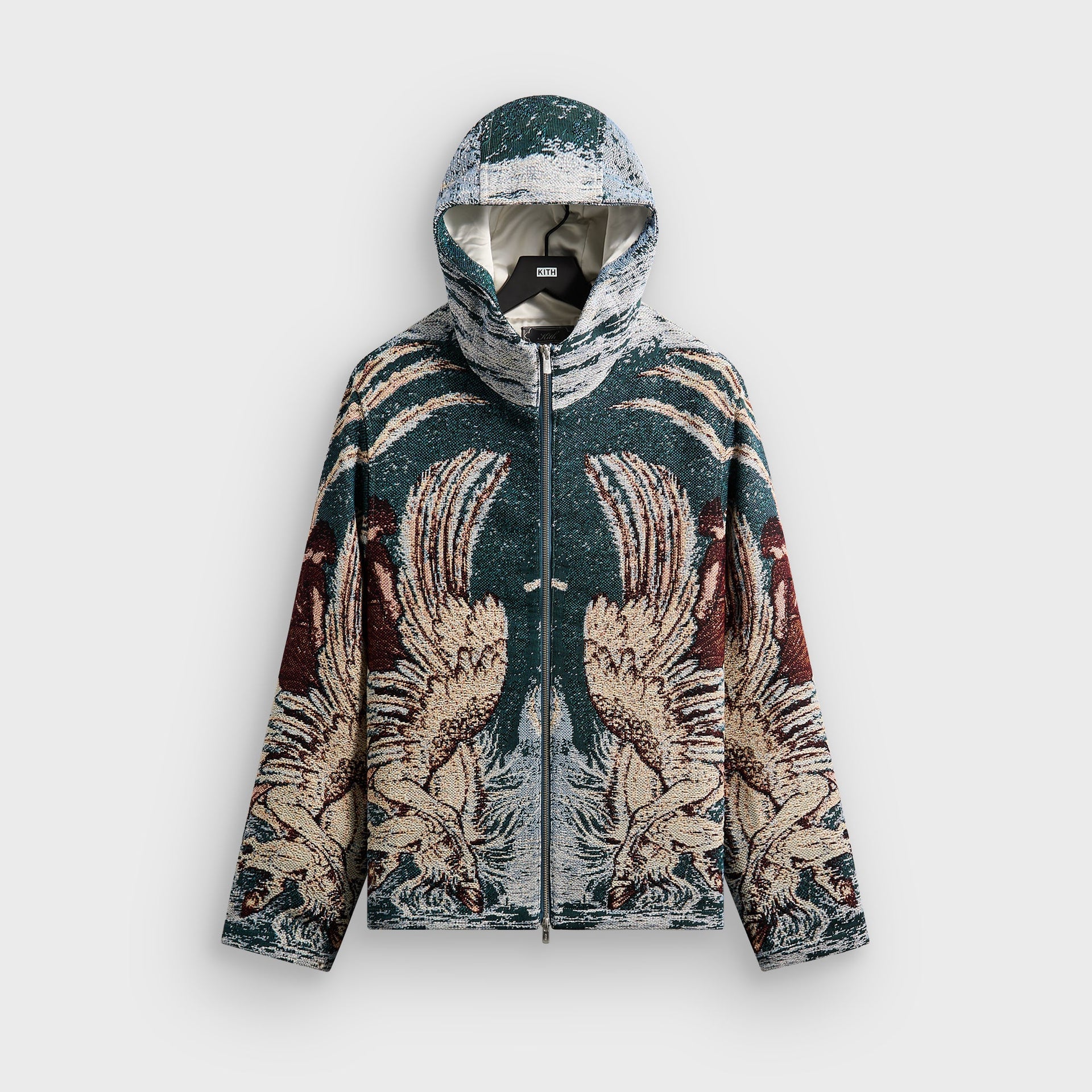 Kith Braden Tapestry Full Zip Hoodie - Waffle