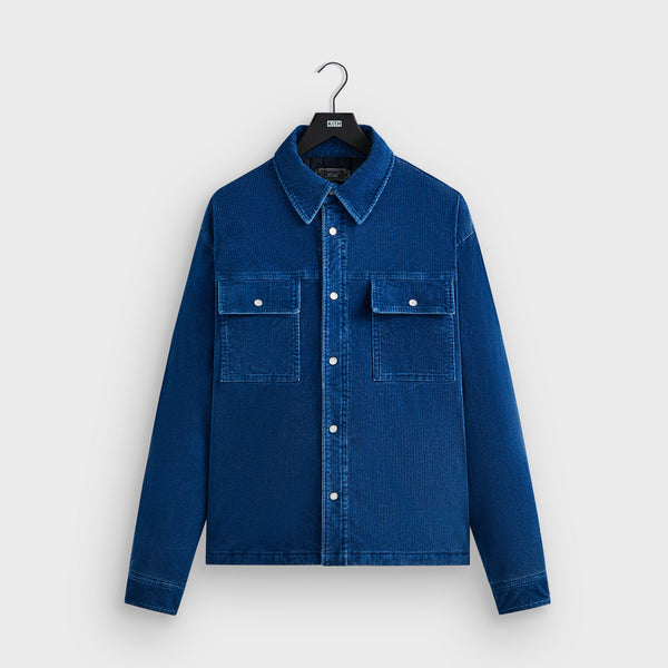 Kith ネイビー コーデュロイジャケット ＸＬ Kith Indigo Cord Vintage Apollo Shirt Jacket - Cyanotype – Kith Japan