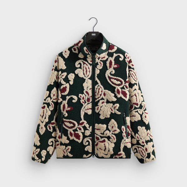 Kith Paisley Vine Sherpa Harper Jacket - Stadium – Kith Japan