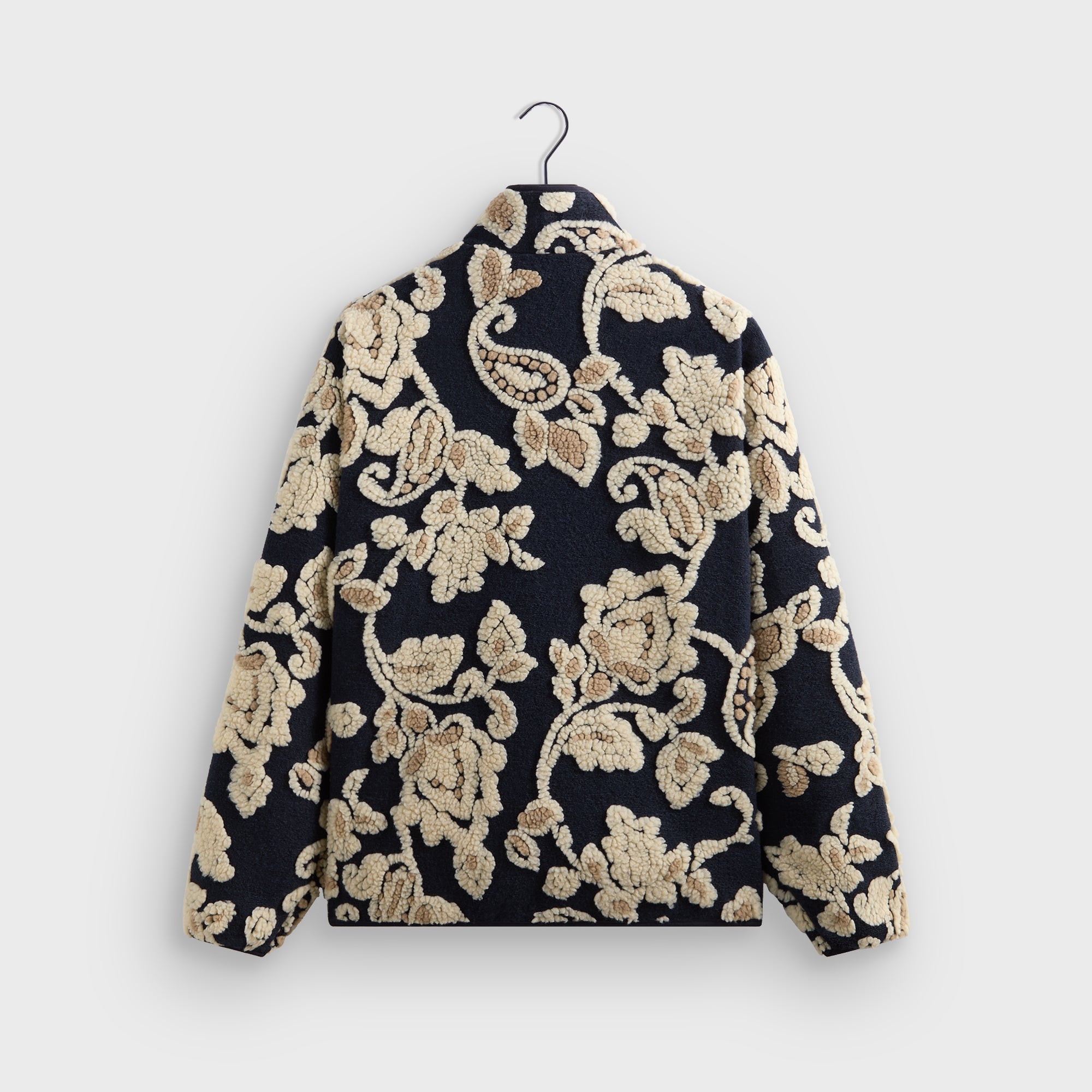 Kith Paisley Vine Sherpa Harper Jacket - Nocturnal – Kith Japan