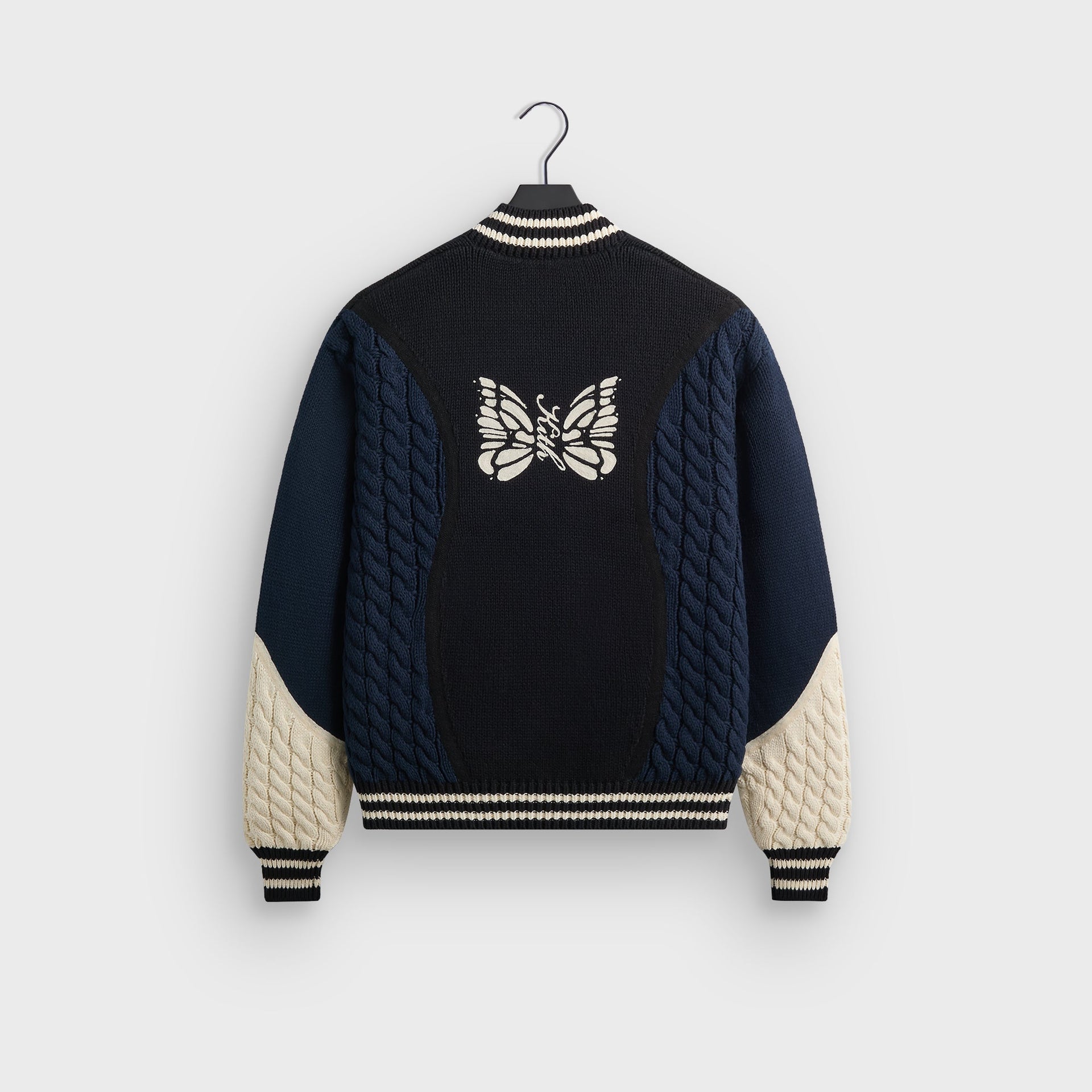 Kith for Needles Wyona Full Zip Sweater - Black