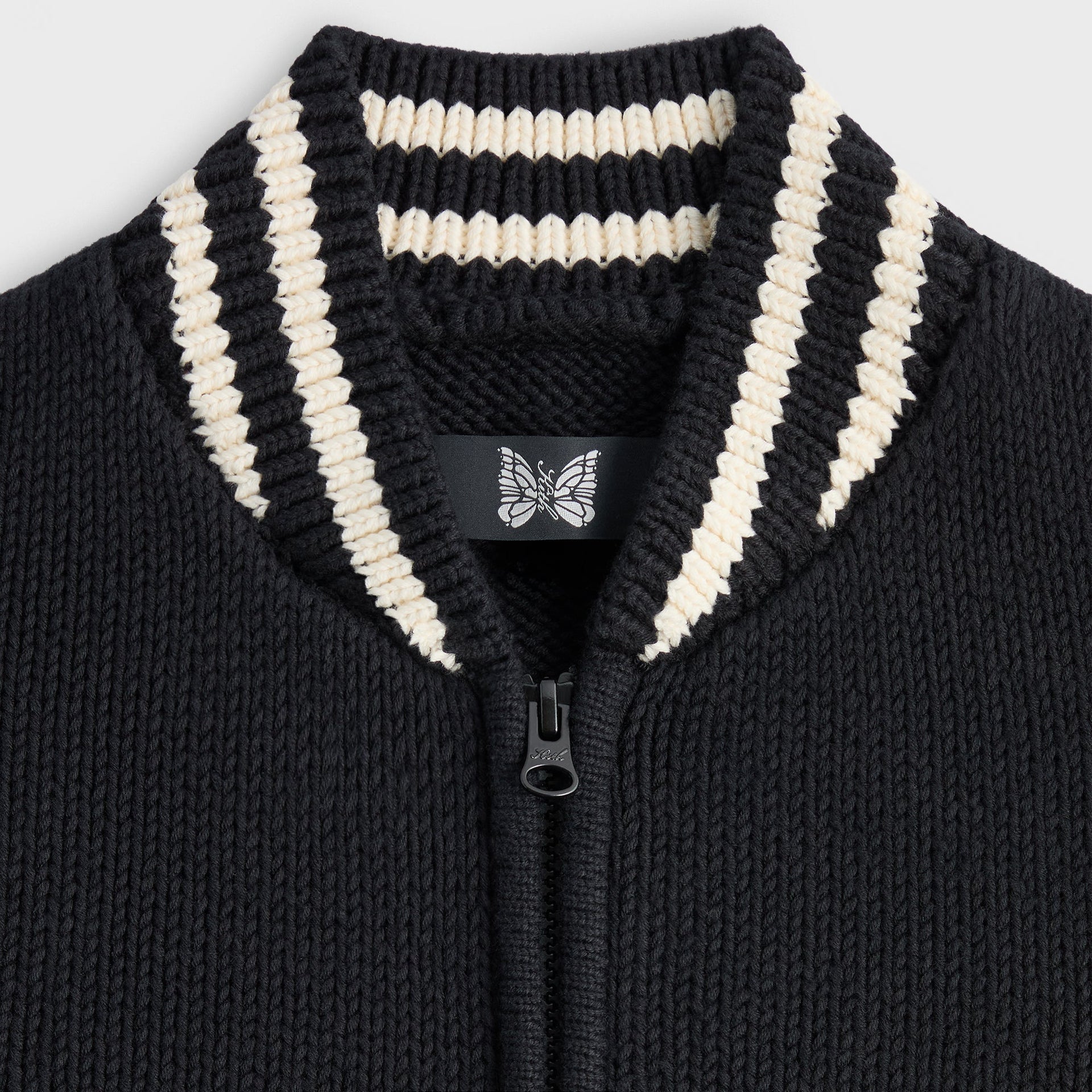 Kith for Needles Wyona Full Zip Sweater - Black