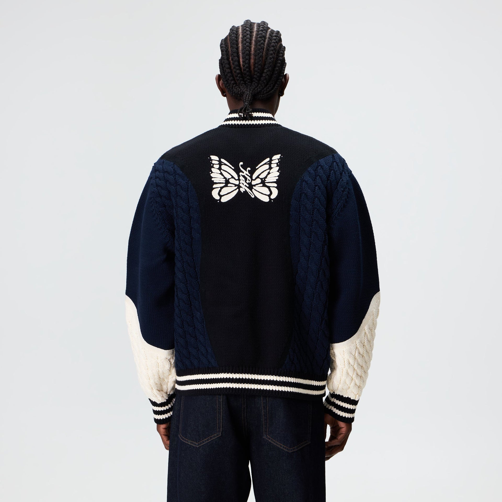 Kith for Needles Wyona Full Zip Sweater - Black