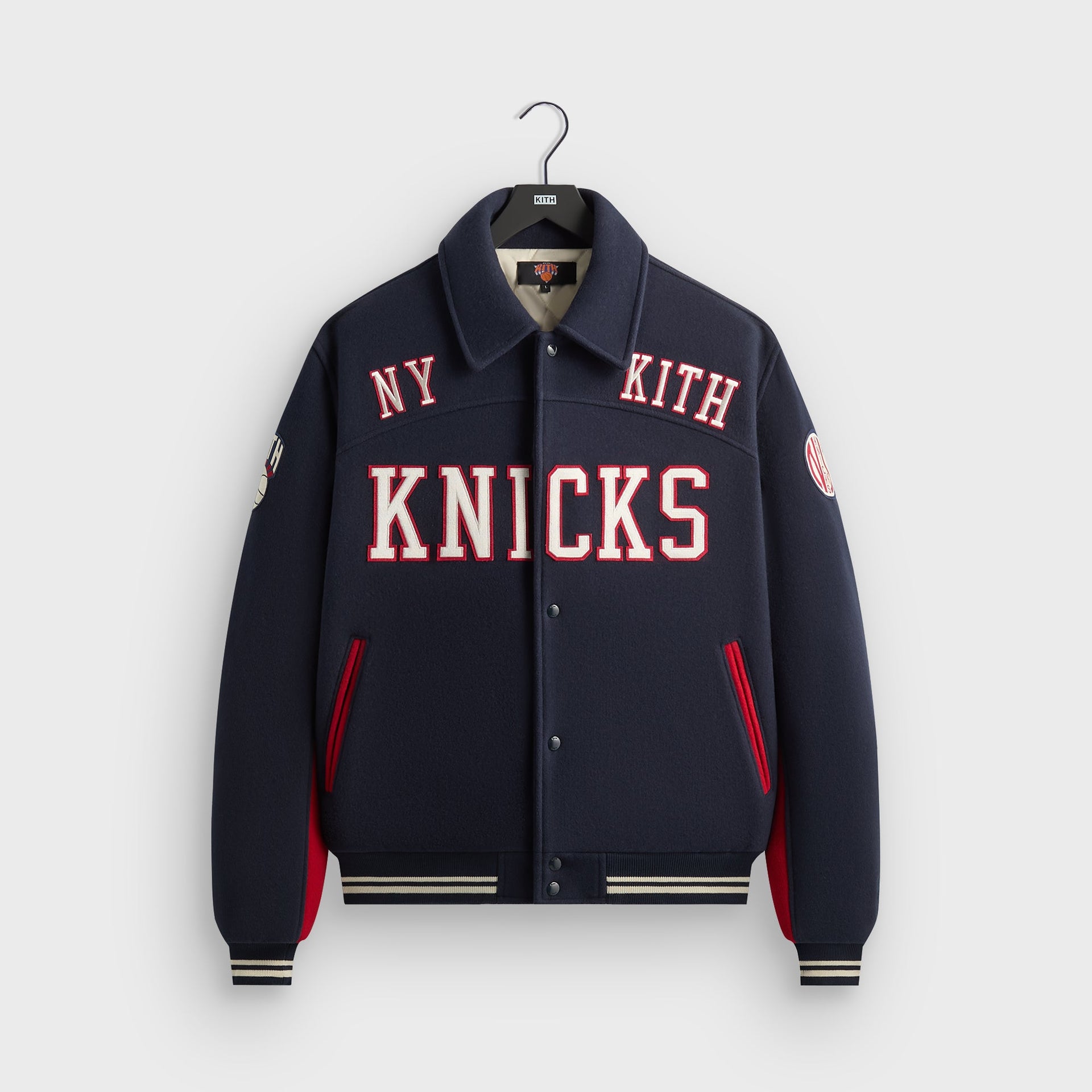 Kith for the New York Knicks Madison Square Garden Wool Varsity Jacket - Nocturnal