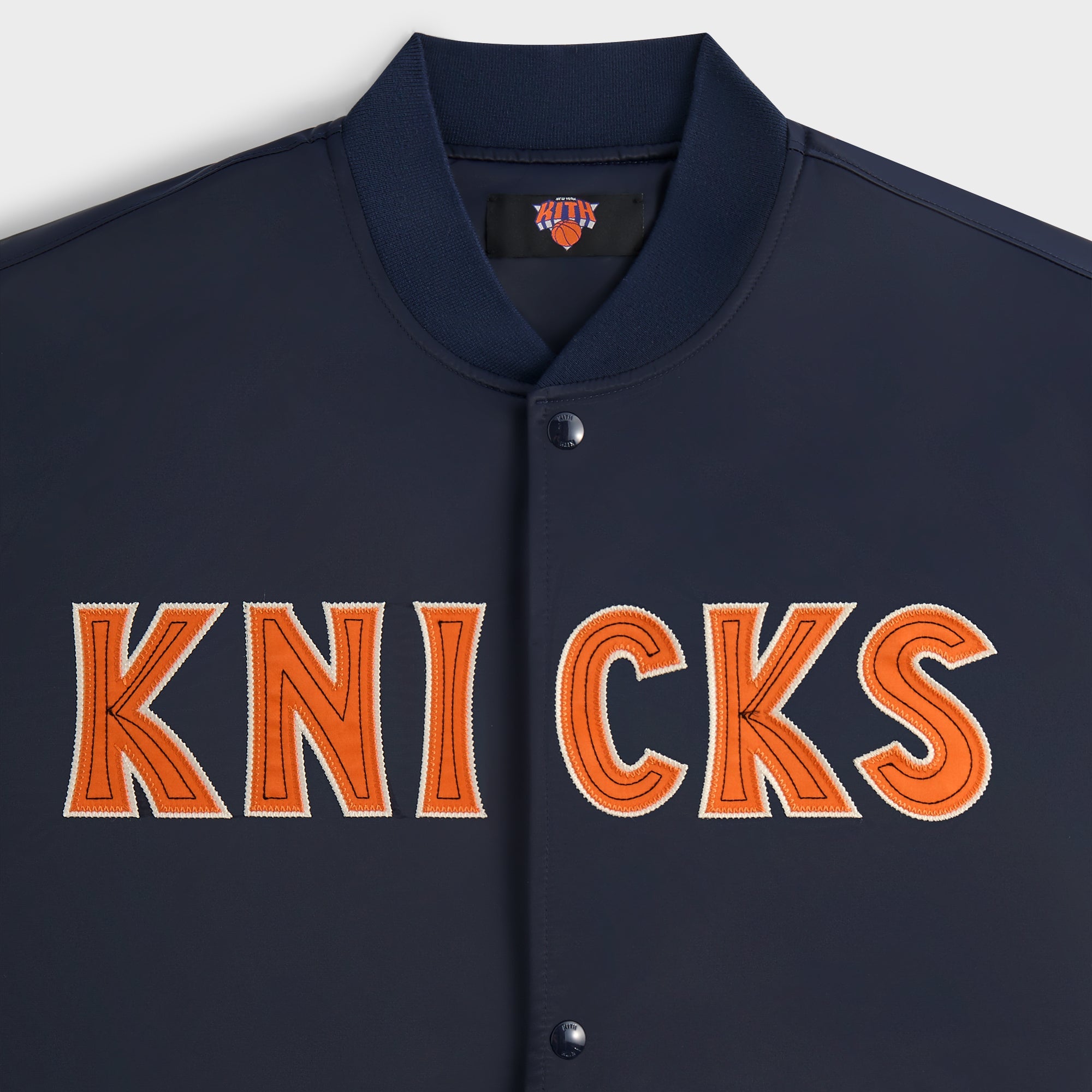 Kith for the New York Knicks Classic Satin Bomber Jacket Kith for the New York Knicks Classic Satin Bomber Jacket