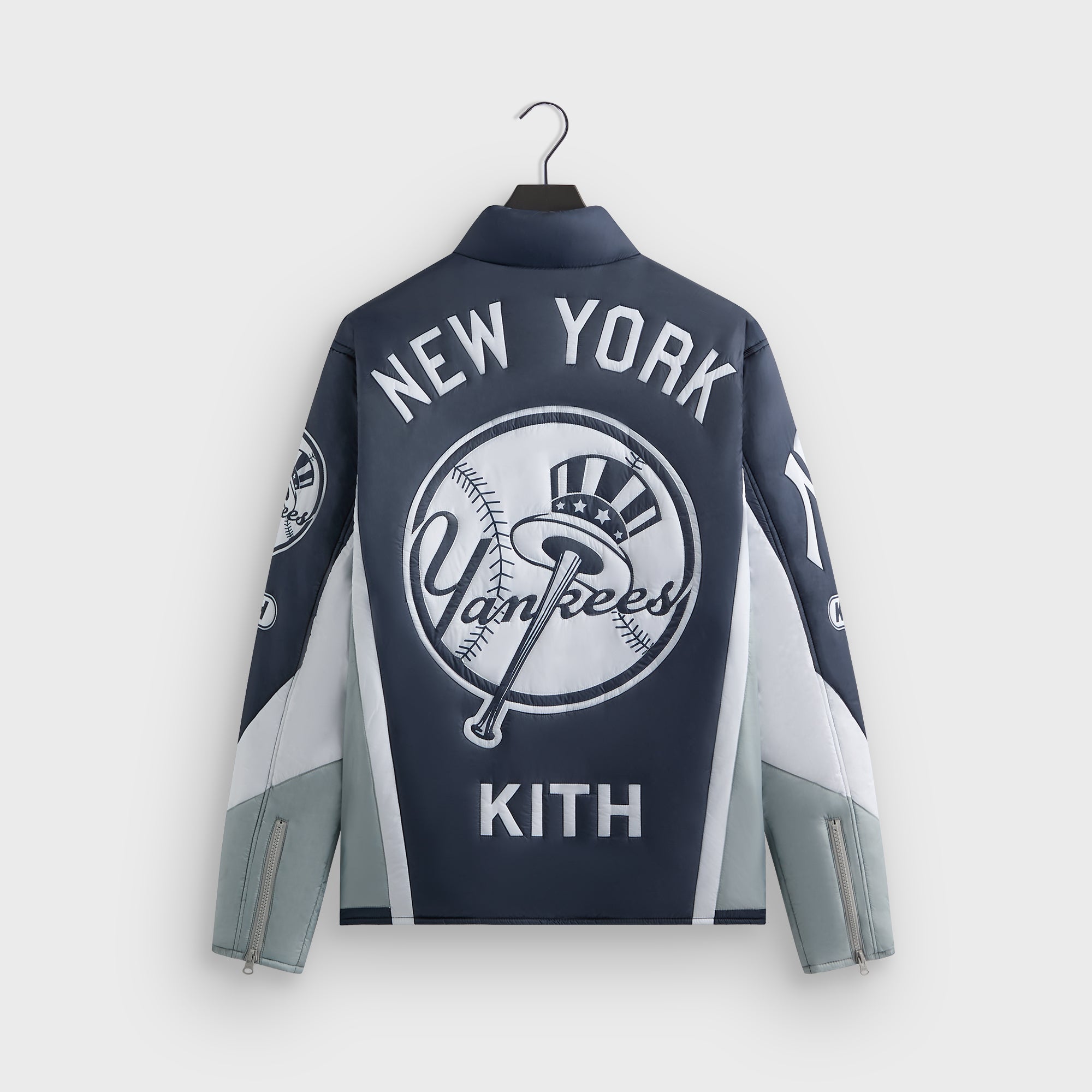 Kith for the New York Yankees Zip Brixton Puffed Shirt Jacket