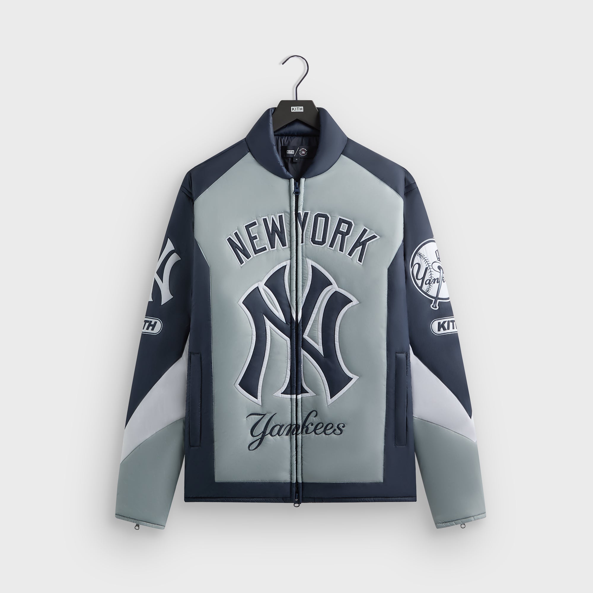 Kith for the New York Yankees Zip Brixton Puffed Shirt Jacket