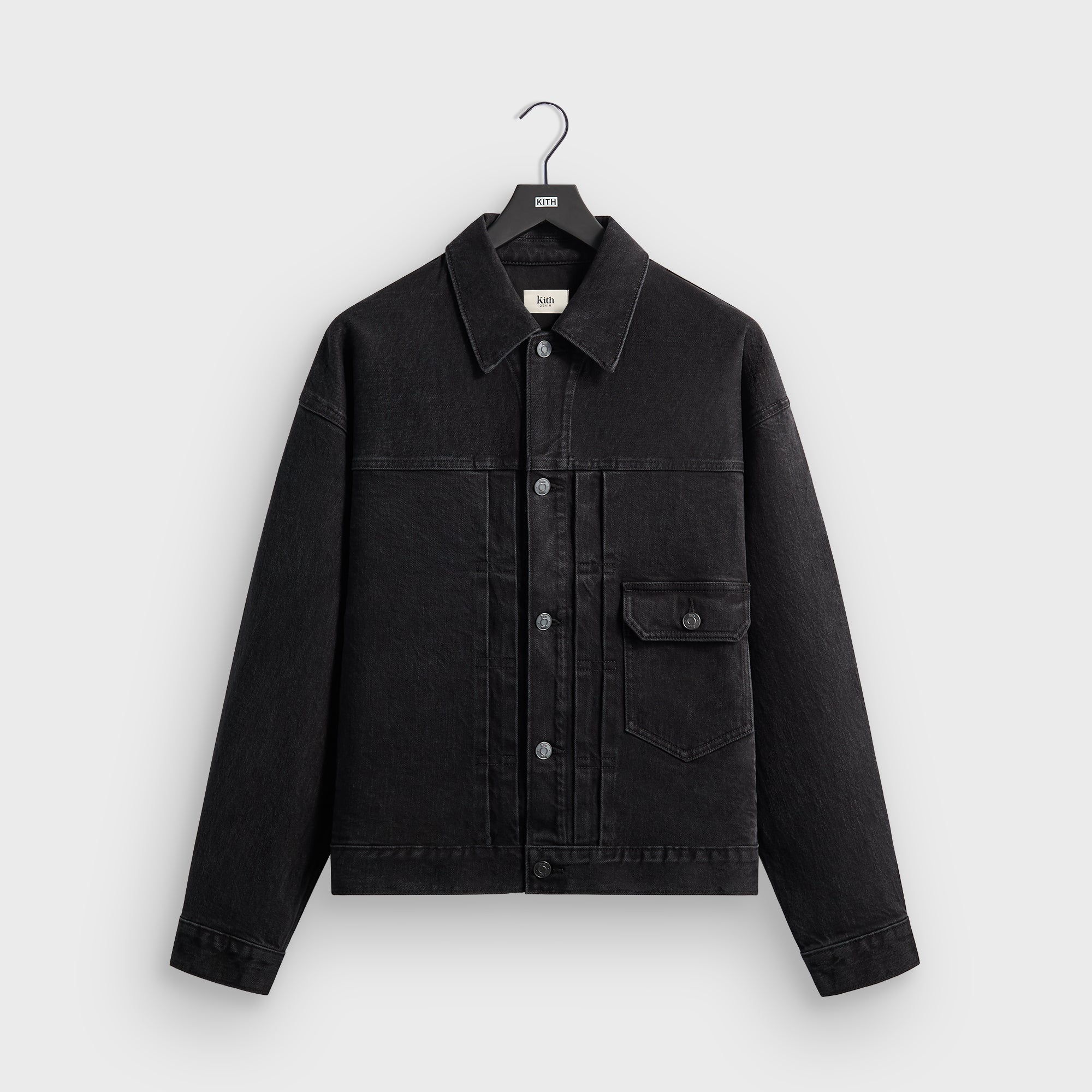 Kith Alonzo Denim Jacket - Washed Black – Kith Japan
