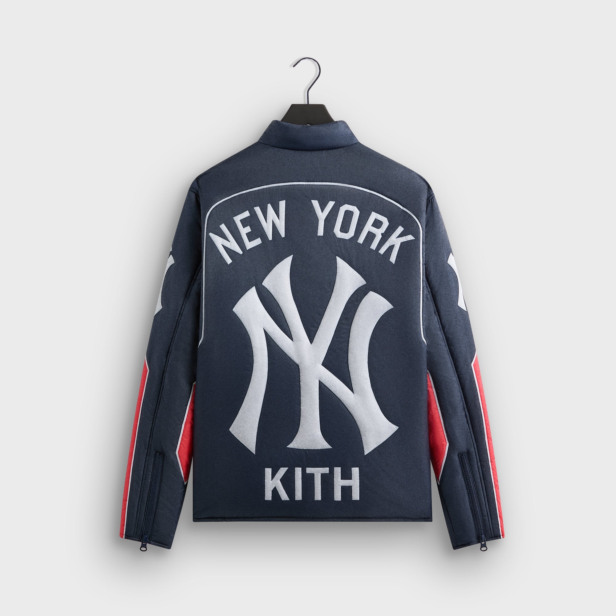 Kith for the New York Yankees Zip Brixton Puffed Shirt Jacket