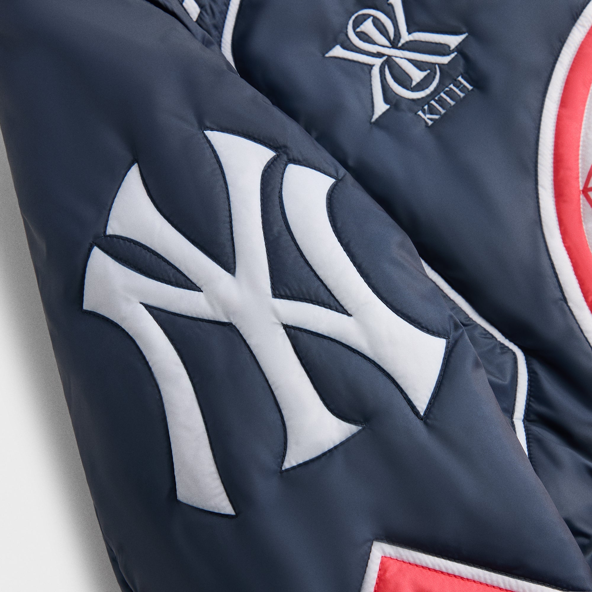 Kith for the New York Yankees Zip Brixton Puffed Shirt Jacket