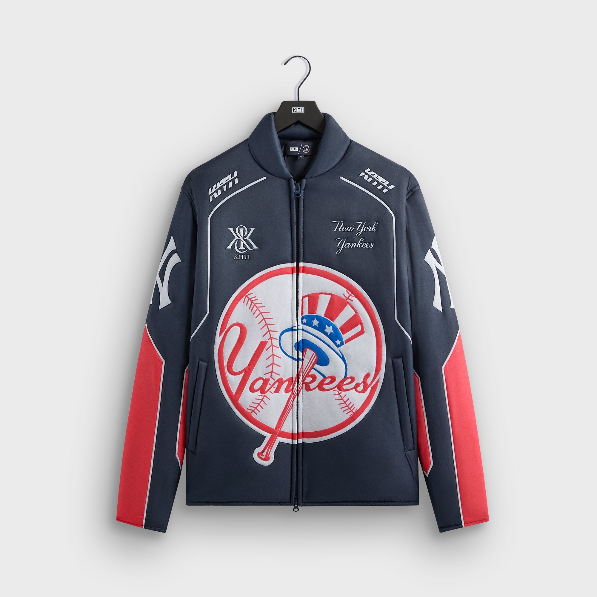 KITH ナイロンジャケット 中古・古着通販】KITH (キス) マディソンジャケット ネイビー サイズ