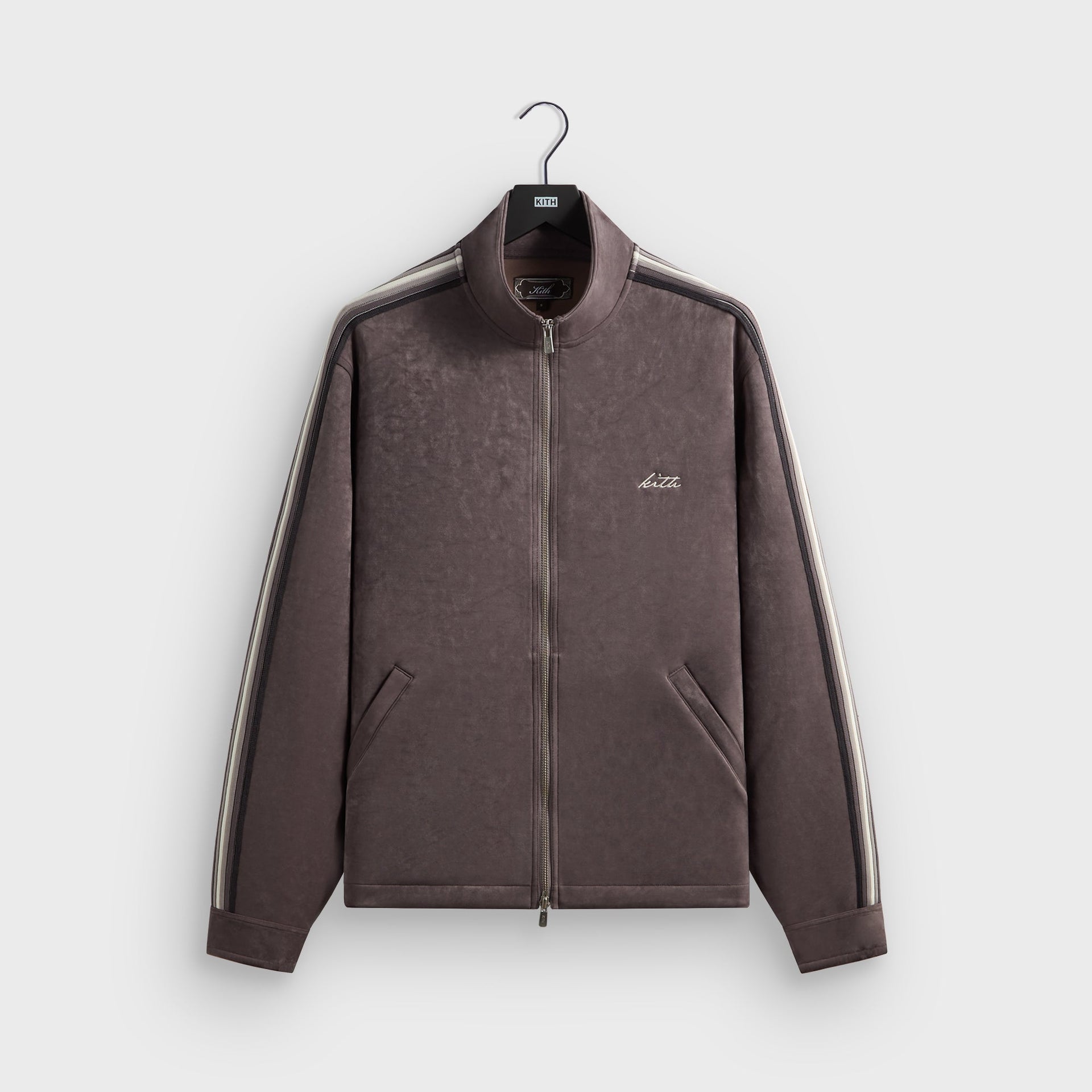 Kith Sueded Scuba Connor Track Jacket - Thunder