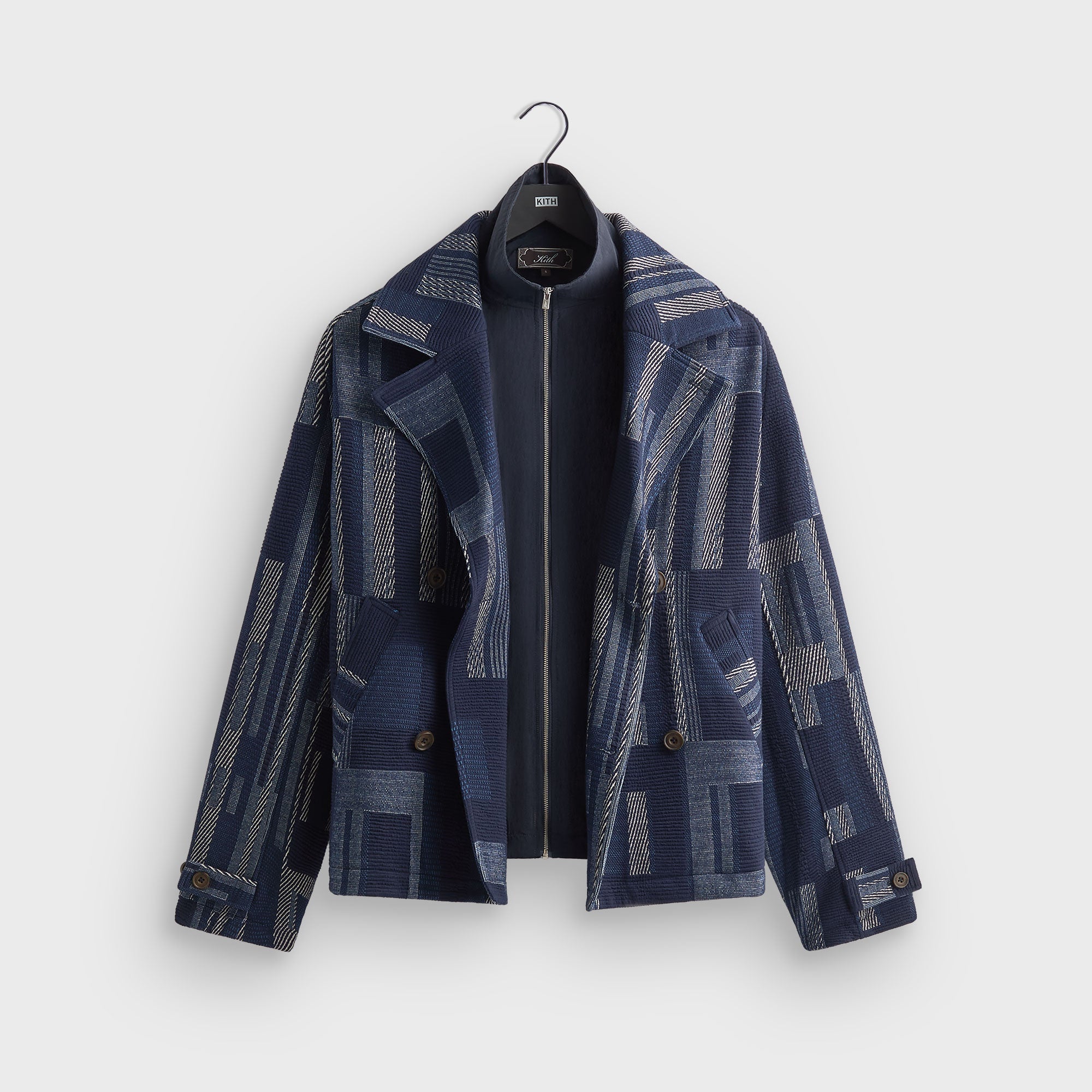 Kith Everett Cropped Moto Trench - Nocturnal – Kith Japan