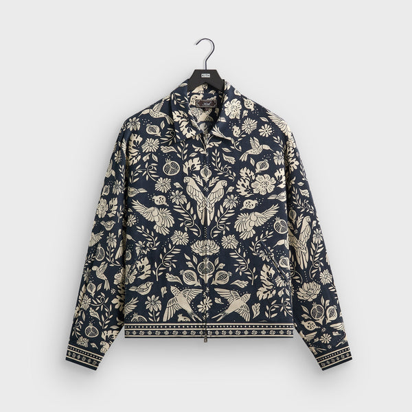 Kith Cupro Linen Connor Blouson Jacket - Nocturnal – Kith Japan
