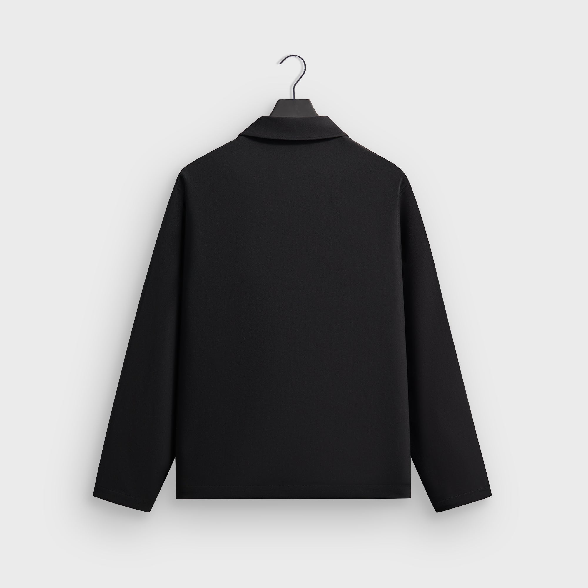 Kith Midweight Double Weave Coaches Jacket - Black – Kith Japan
